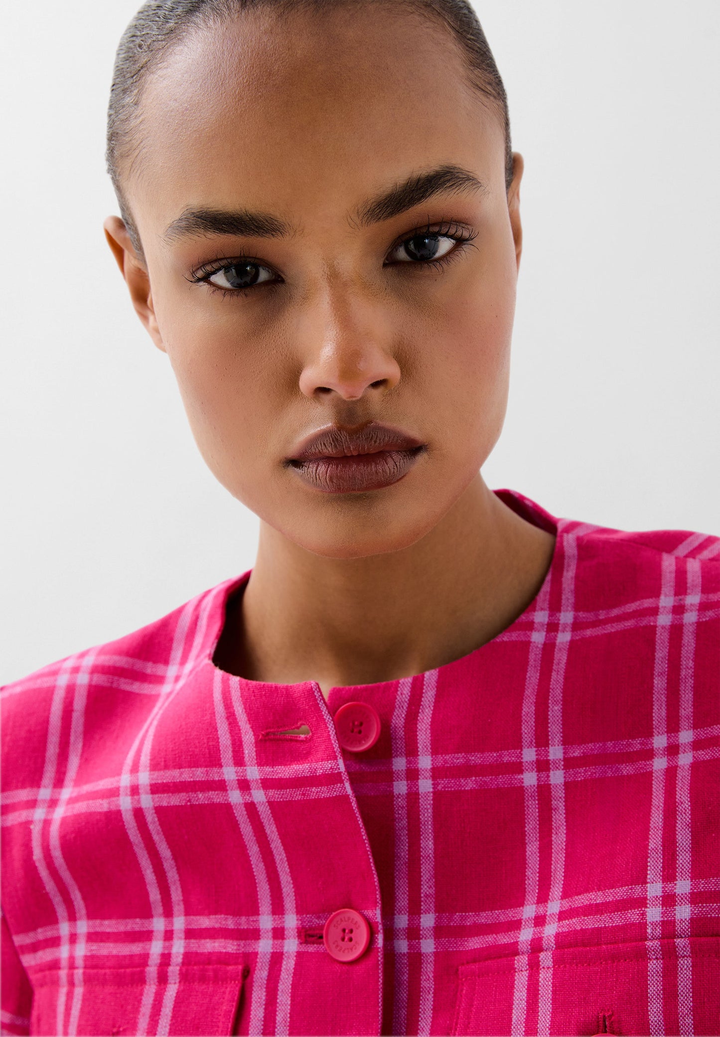 BLAZER À CARREAUX EN SCLINEN