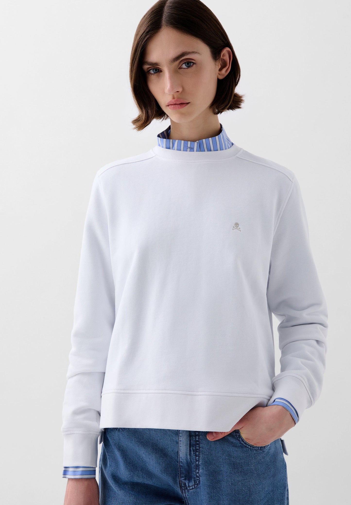 BASIC SKULL SWEATSHIRT