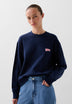 SWEATSHIRT WITH LOGO PATCH