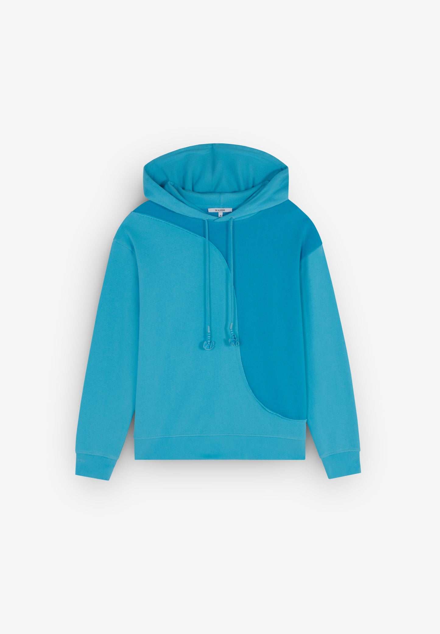 TWO-TONE WAVED HOODIE