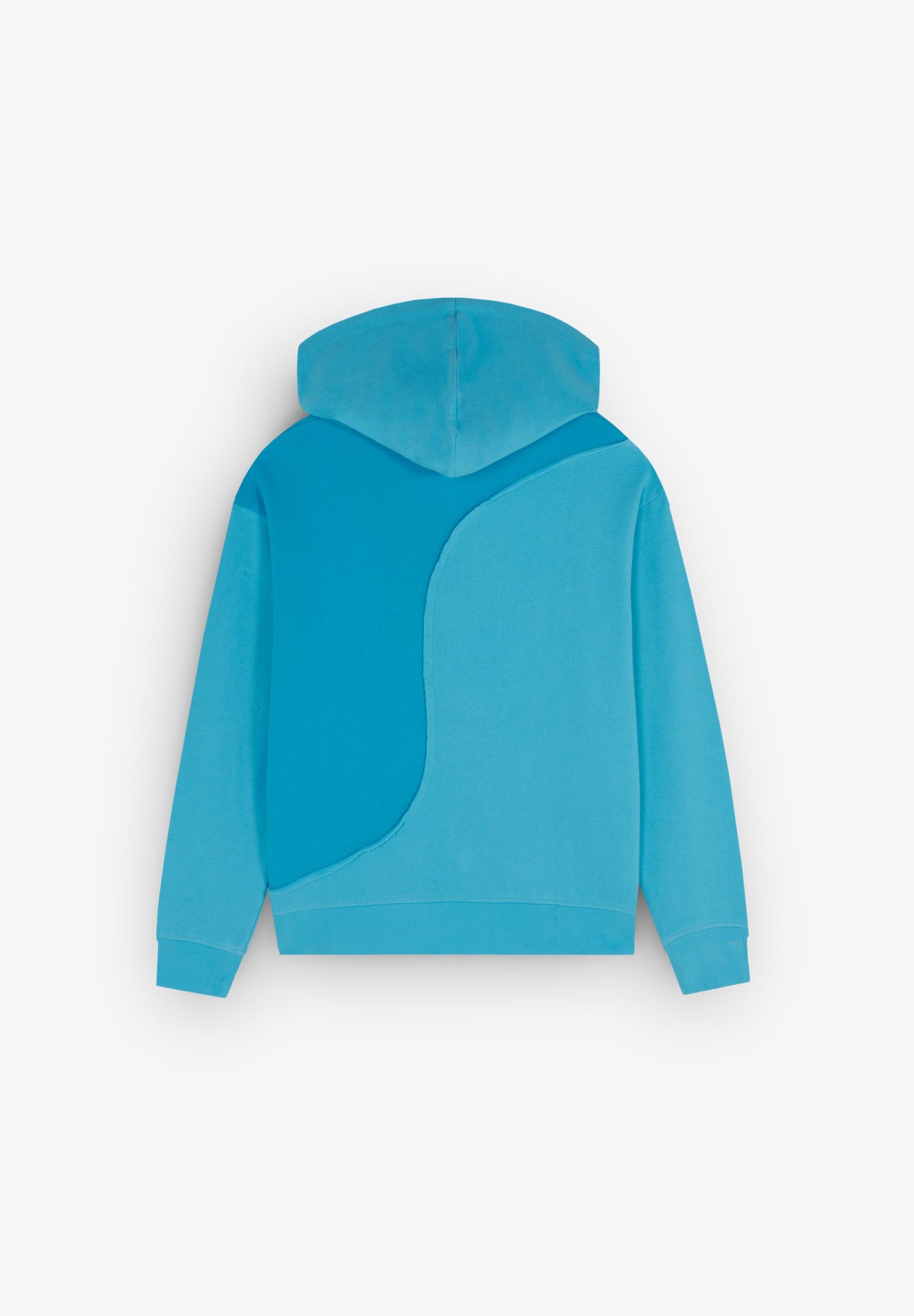 TWO-TONE WAVED HOODIE