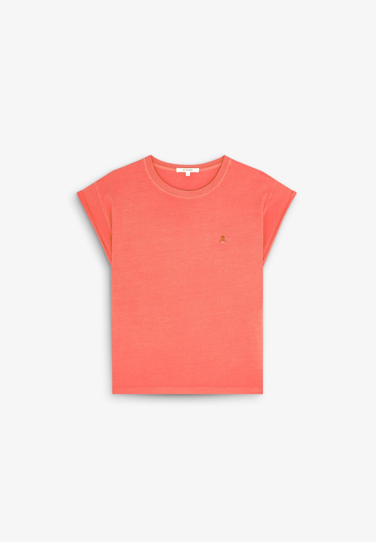 T-SHIRT WITH MATCHING EMBROIDERED SKULL
