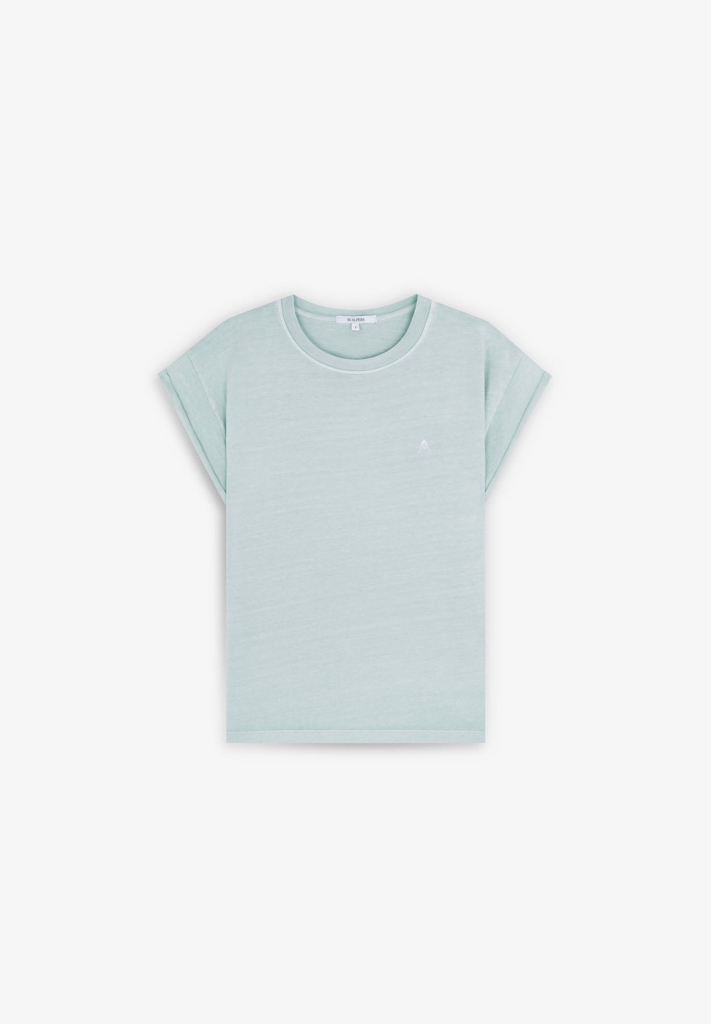 T-SHIRT WITH MATCHING EMBROIDERED SKULL