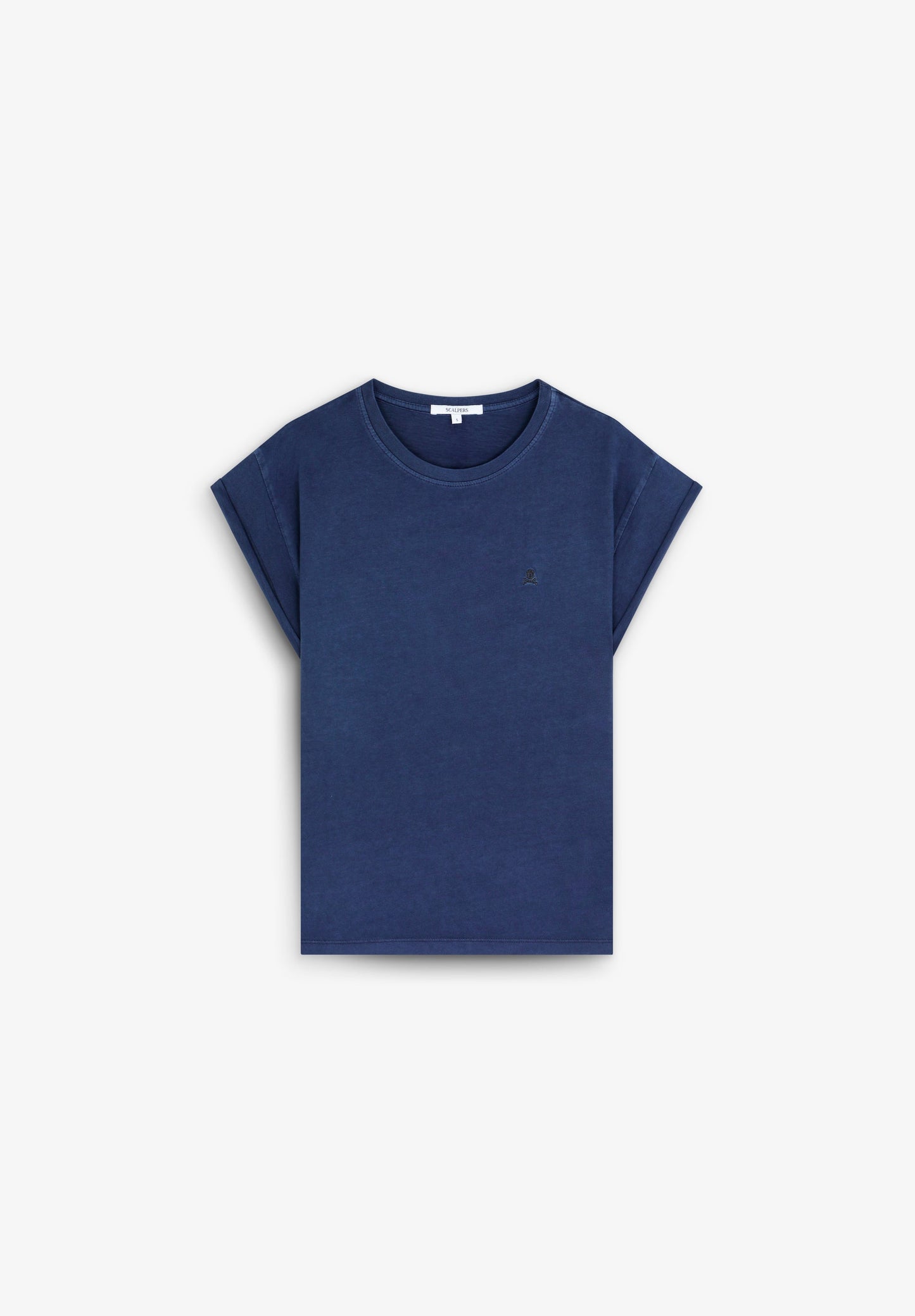 T-SHIRT WITH MATCHING EMBROIDERED SKULL