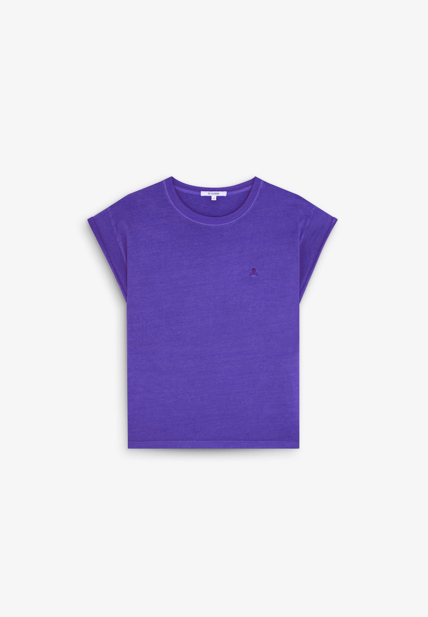 T-SHIRT WITH MATCHING EMBROIDERED SKULL