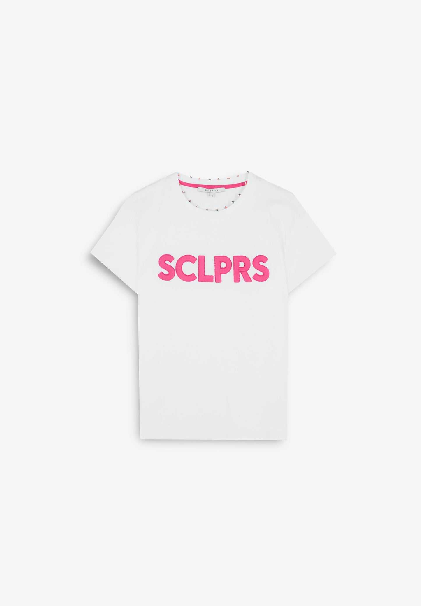 PRINT T-SHIRT WITH RHINESTONE DETAIL