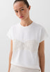T-SHIRT WITH CROCHET DETAIL