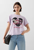 T-SHIRT WITH ROCK PRINT