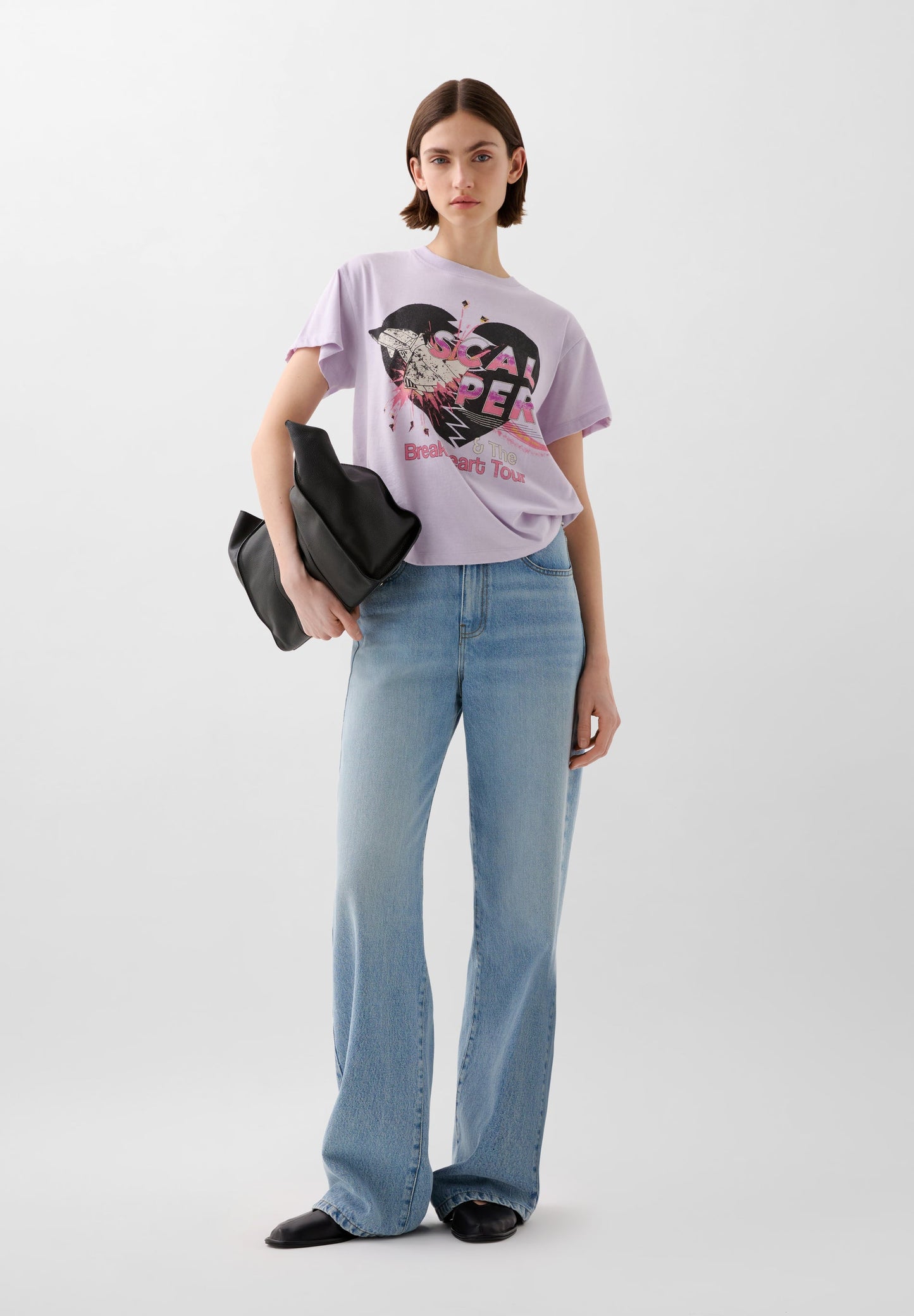 T-SHIRT WITH ROCK PRINT