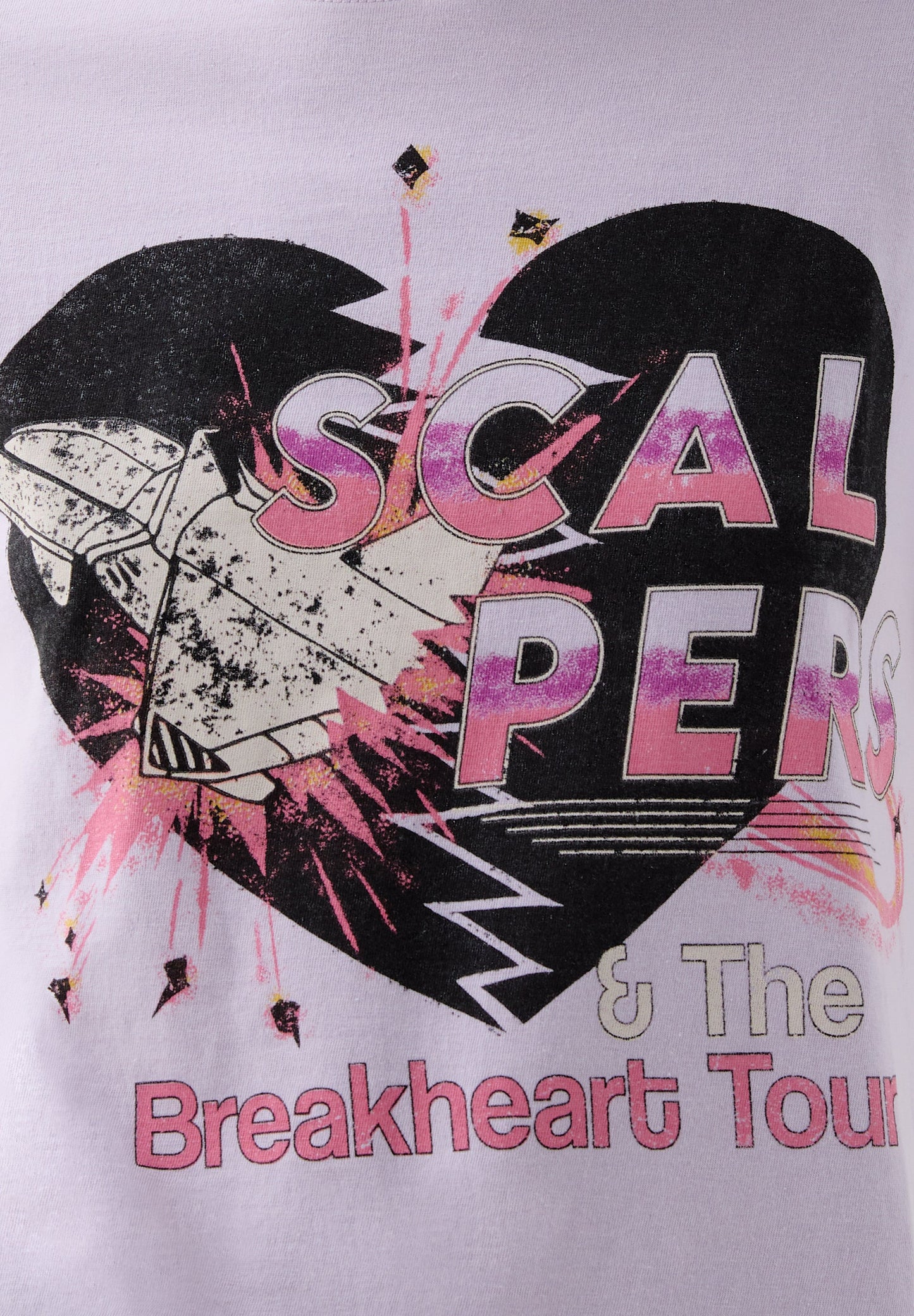 T-SHIRT WITH ROCK PRINT