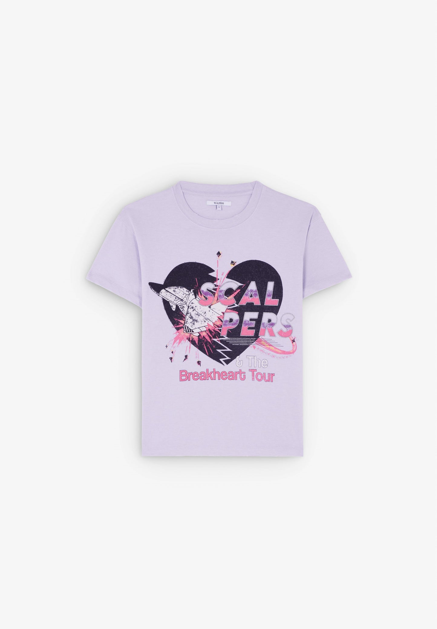 T-SHIRT WITH ROCK PRINT