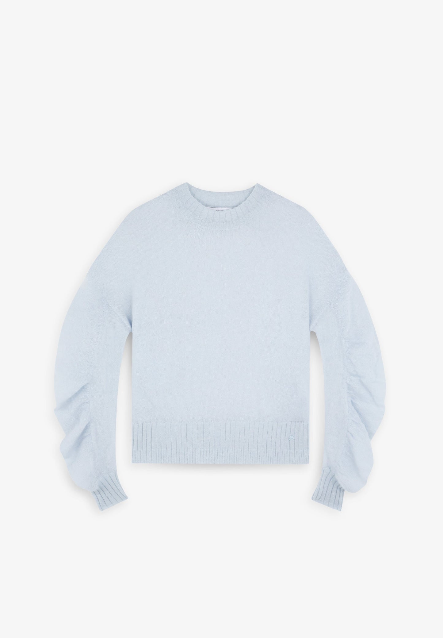 SWEATER WITH RUCHED SLEEVES