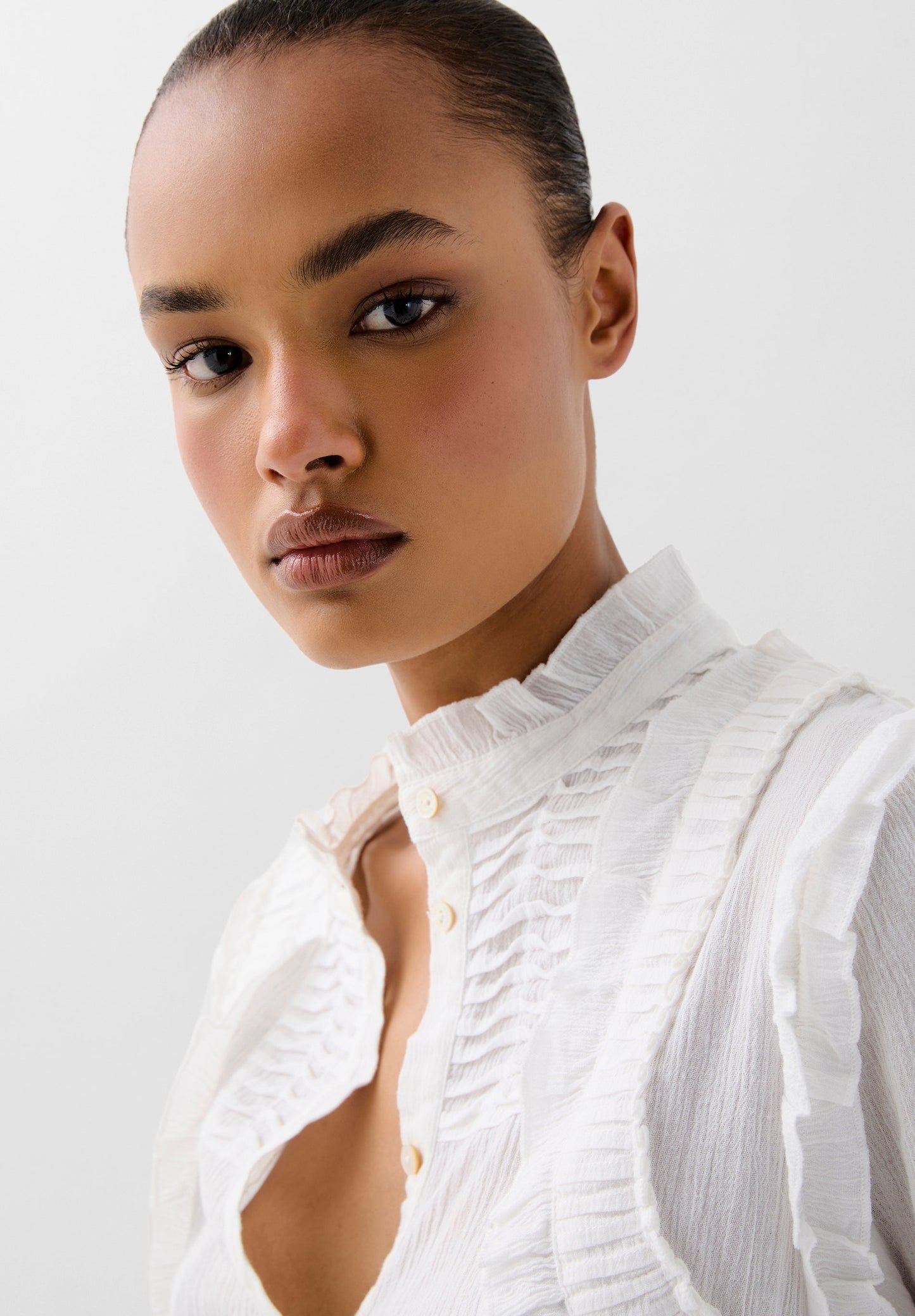CHEMISE FRONCES PLISSÉES