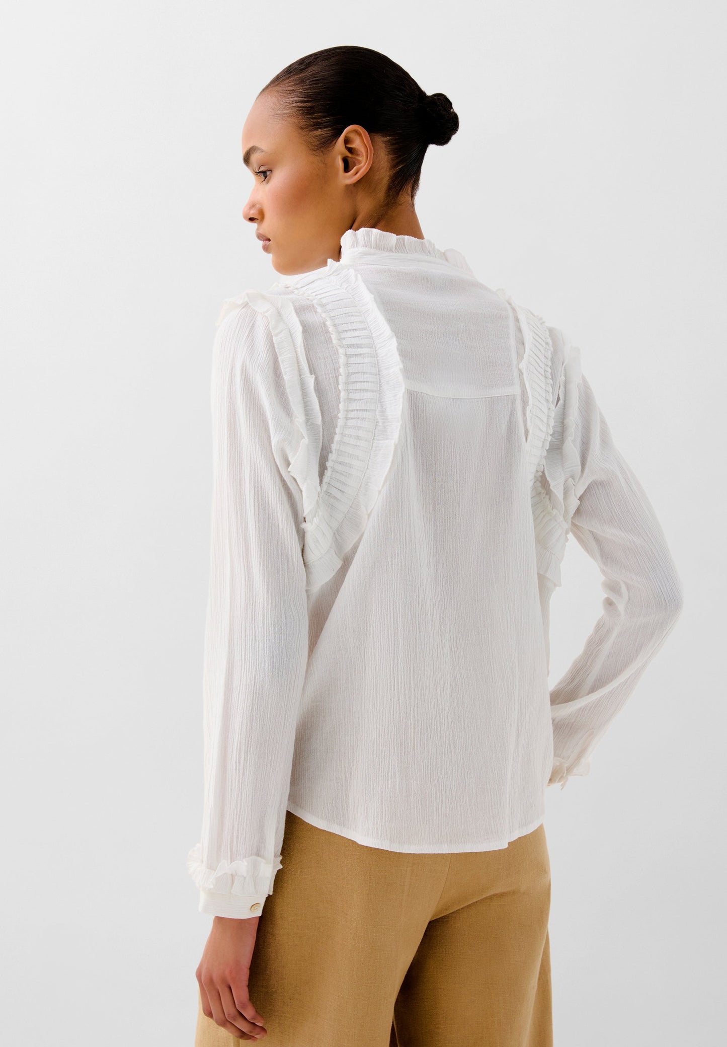CHEMISE FRONCES PLISSÉES