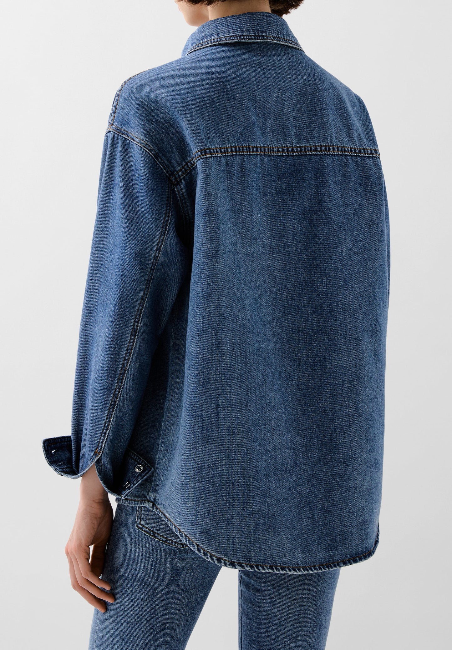DENIM SHIRT WITH STUDS
