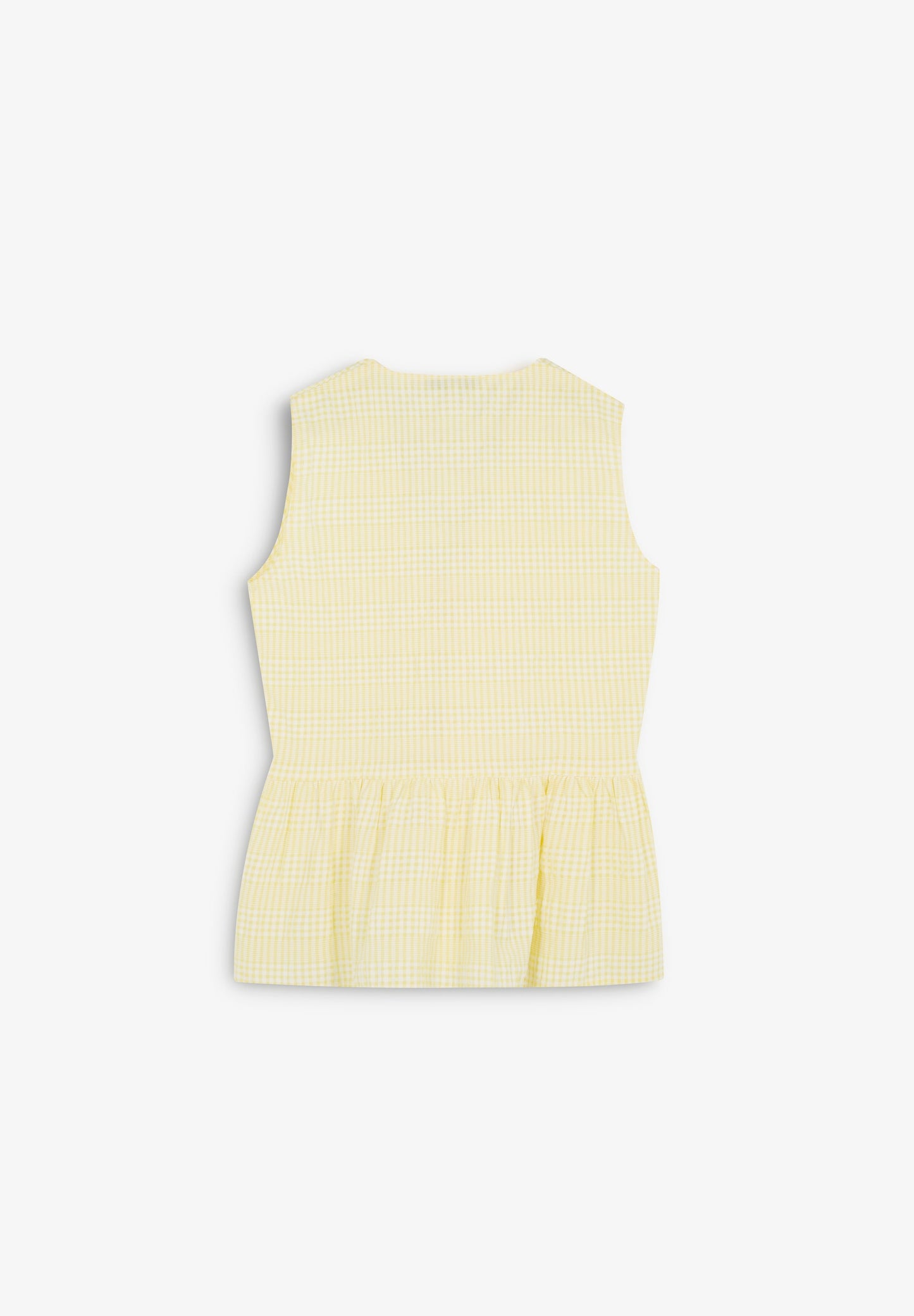 GINGHAM PRINT TIE-UP TOP