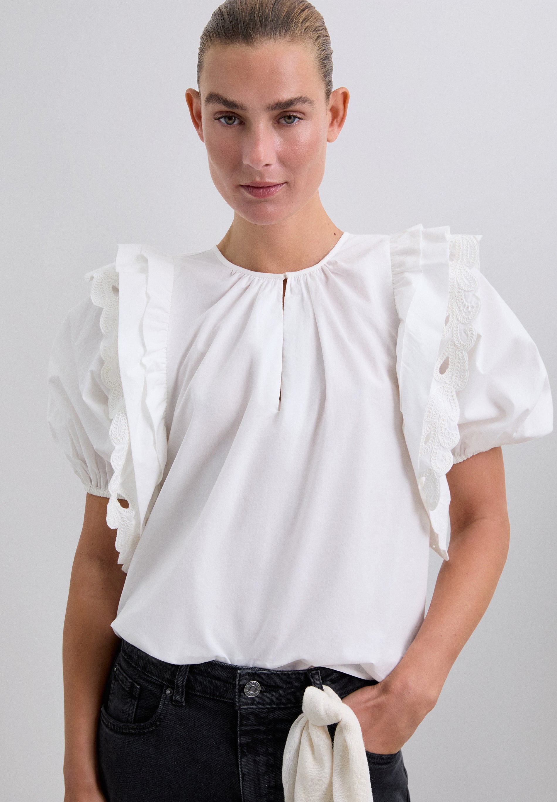 TOP BOUFFANT SCPOPLIN