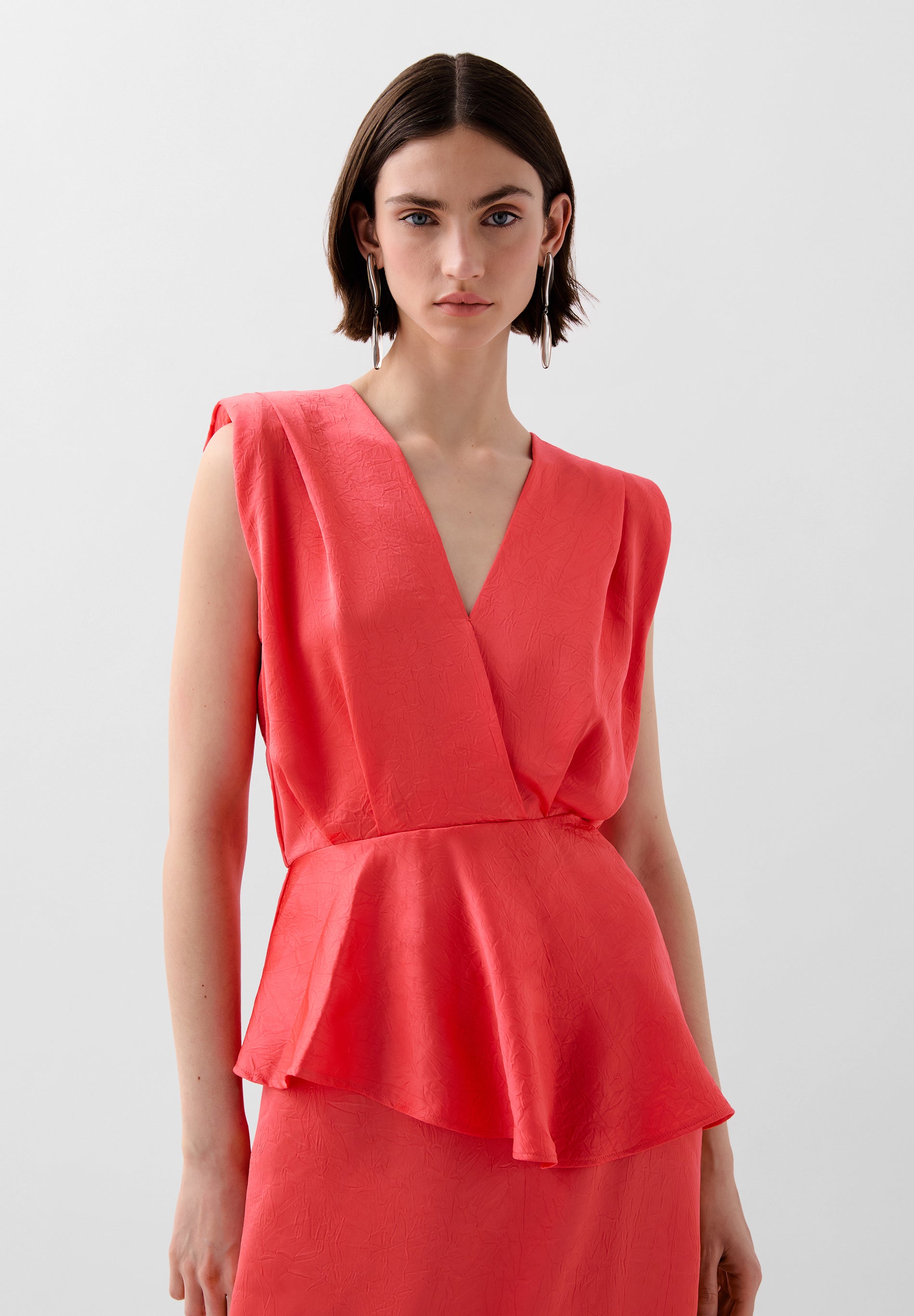 TOP CACHE-CŒUR TEXTURÉ