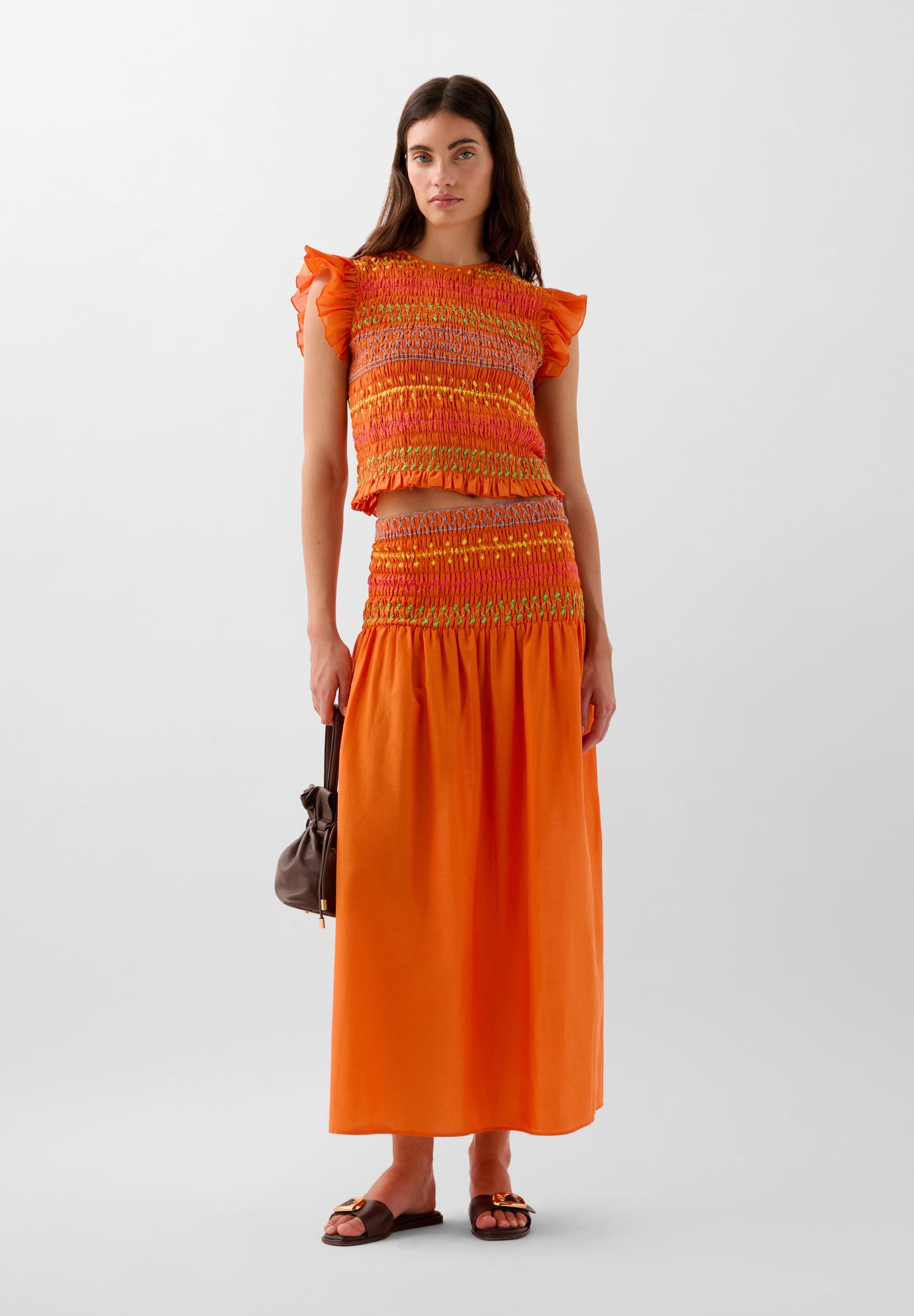 TOP MULTICOLORE NID D’ABEILLE