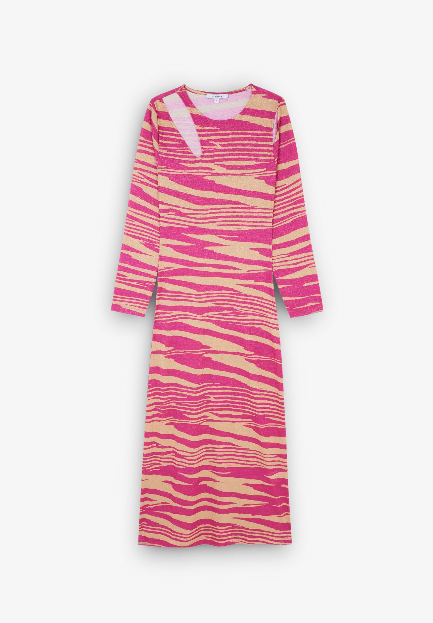 ANIMAL PRINT DRESS WITH OPENING