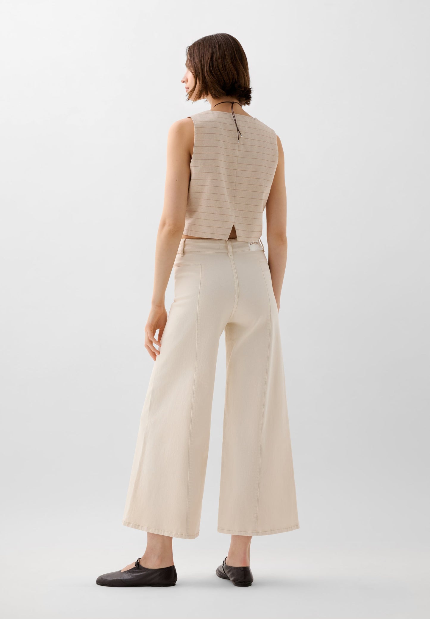JUPE-CULOTTE EN JEAN COUTURES