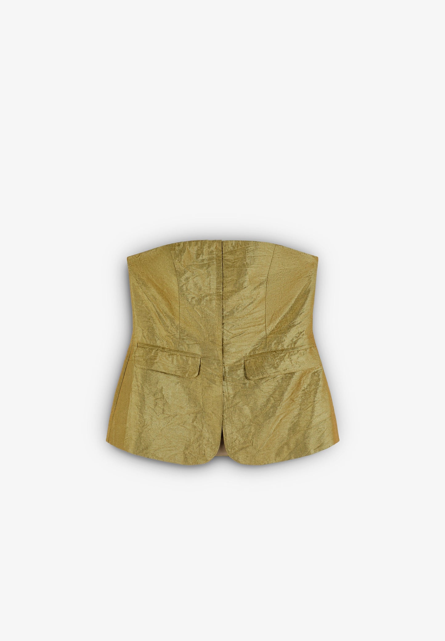 METALLIC TOP WITH POCKETS