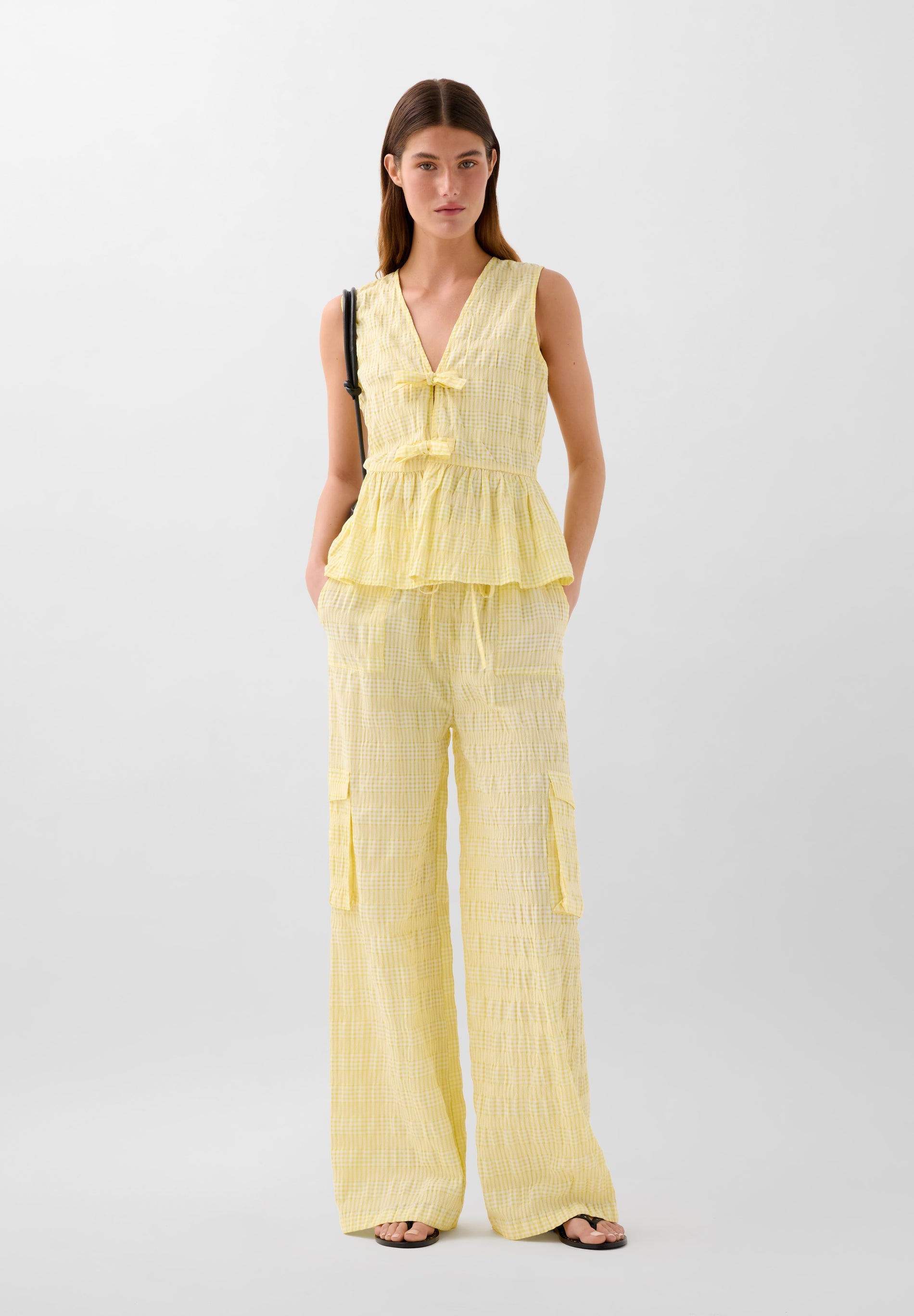KNIT CARGO TROUSERS