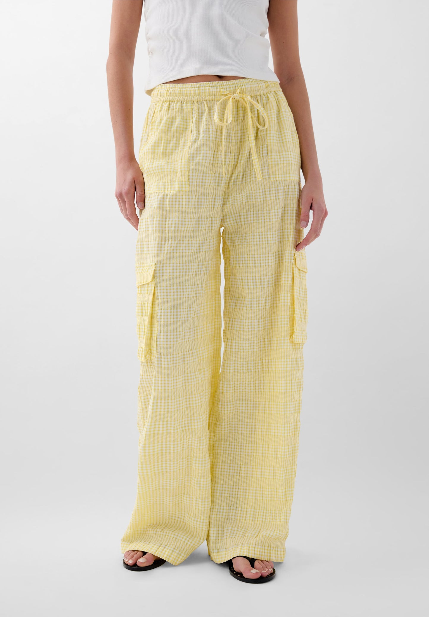 KNIT CARGO TROUSERS