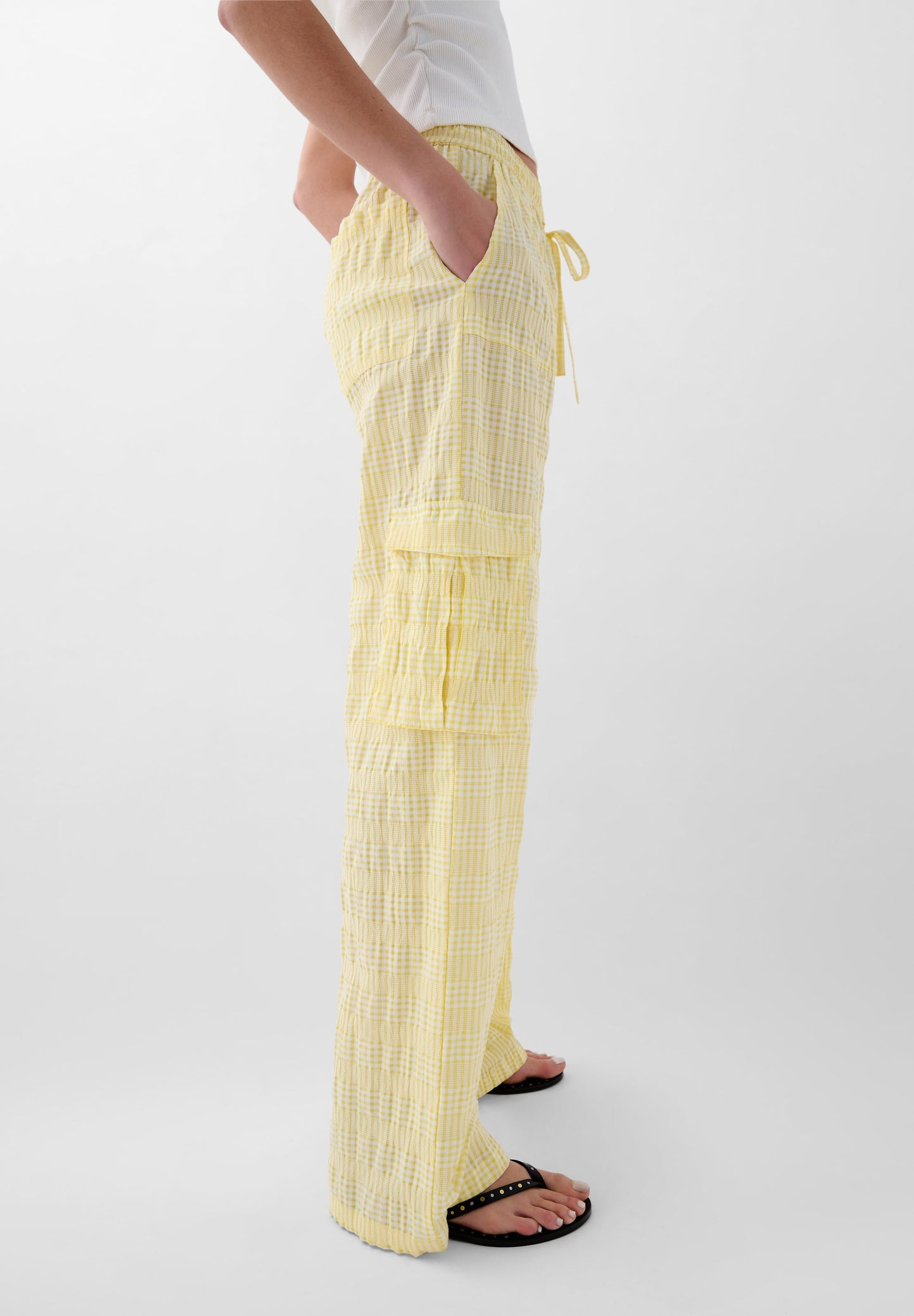 KNIT CARGO TROUSERS