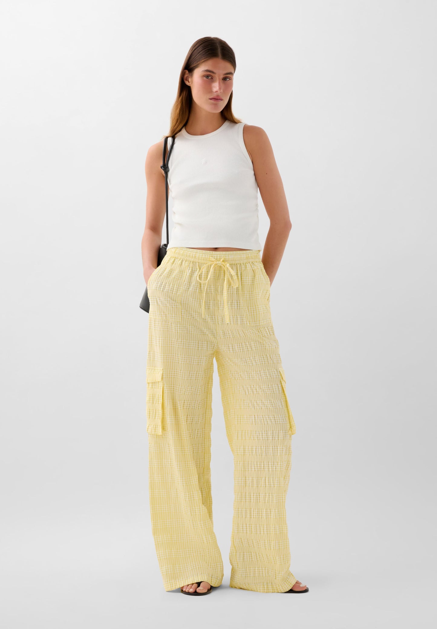 KNIT CARGO TROUSERS
