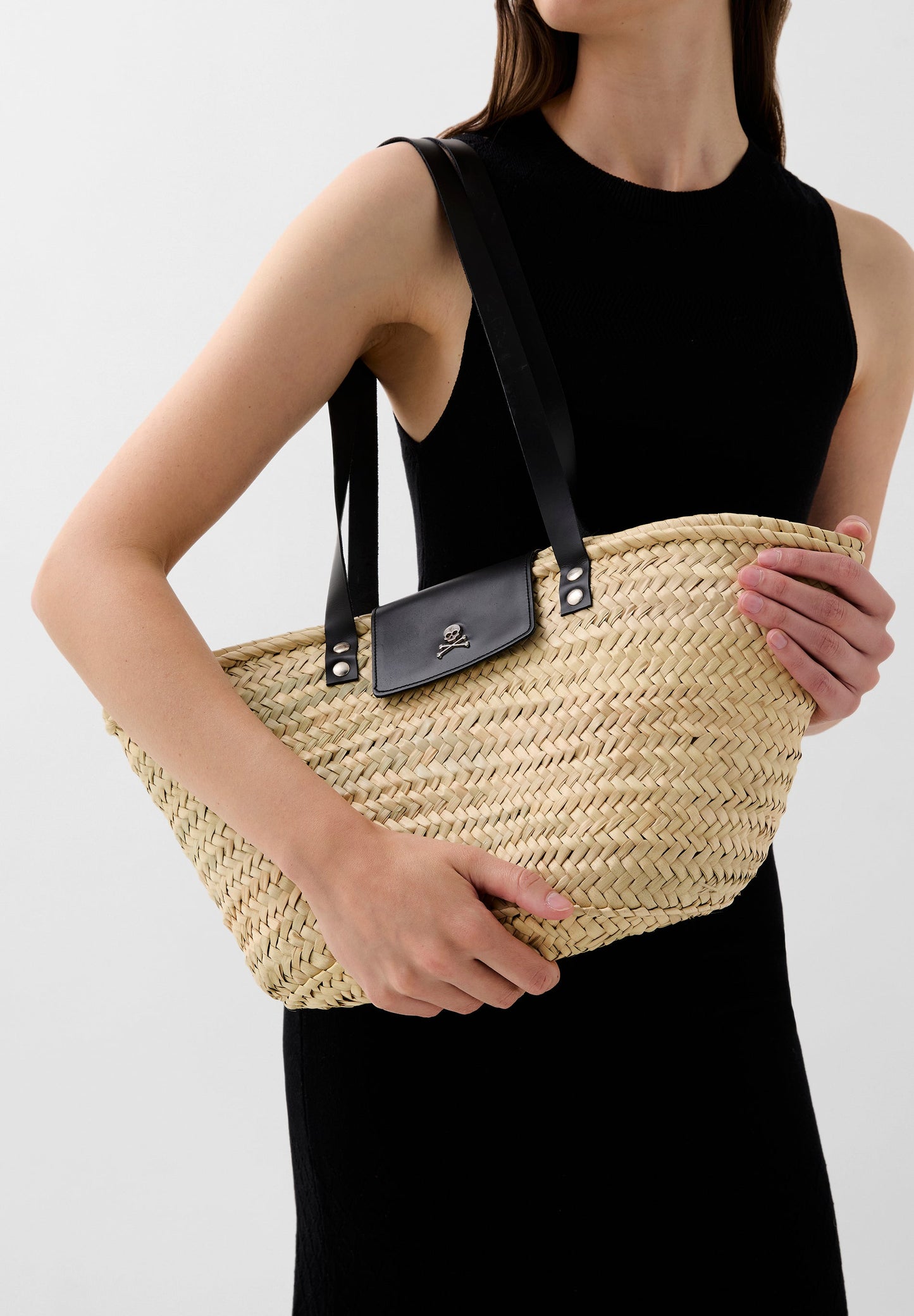 RAFFIA BASKET BAG