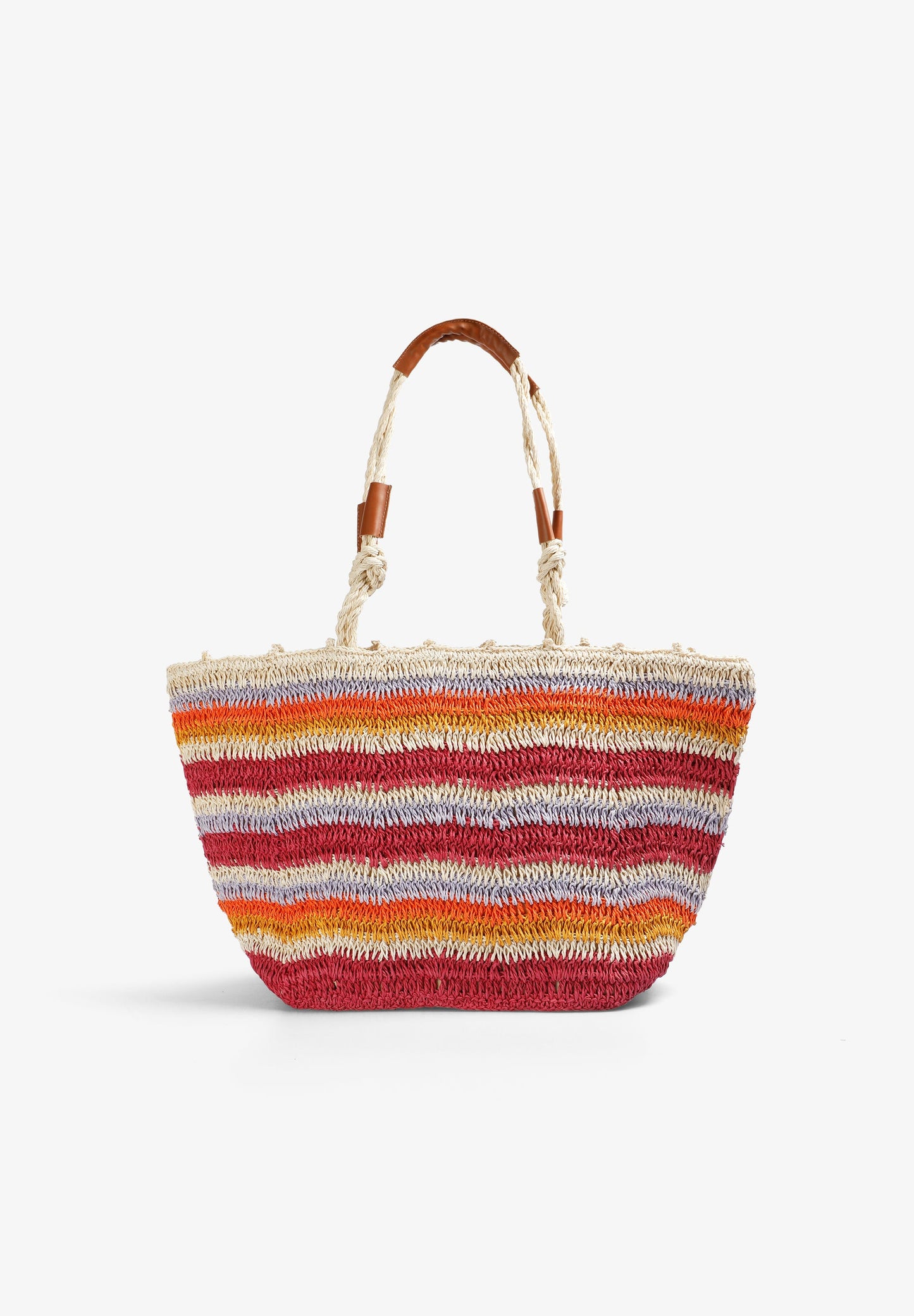 SAC SHOPPER RAPHIA MULTICOLORE