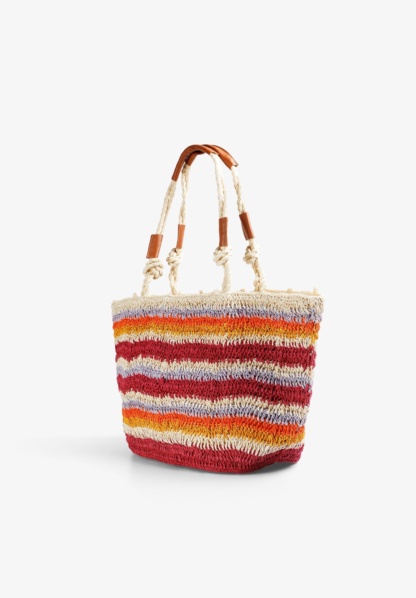 SAC SHOPPER RAPHIA MULTICOLORE