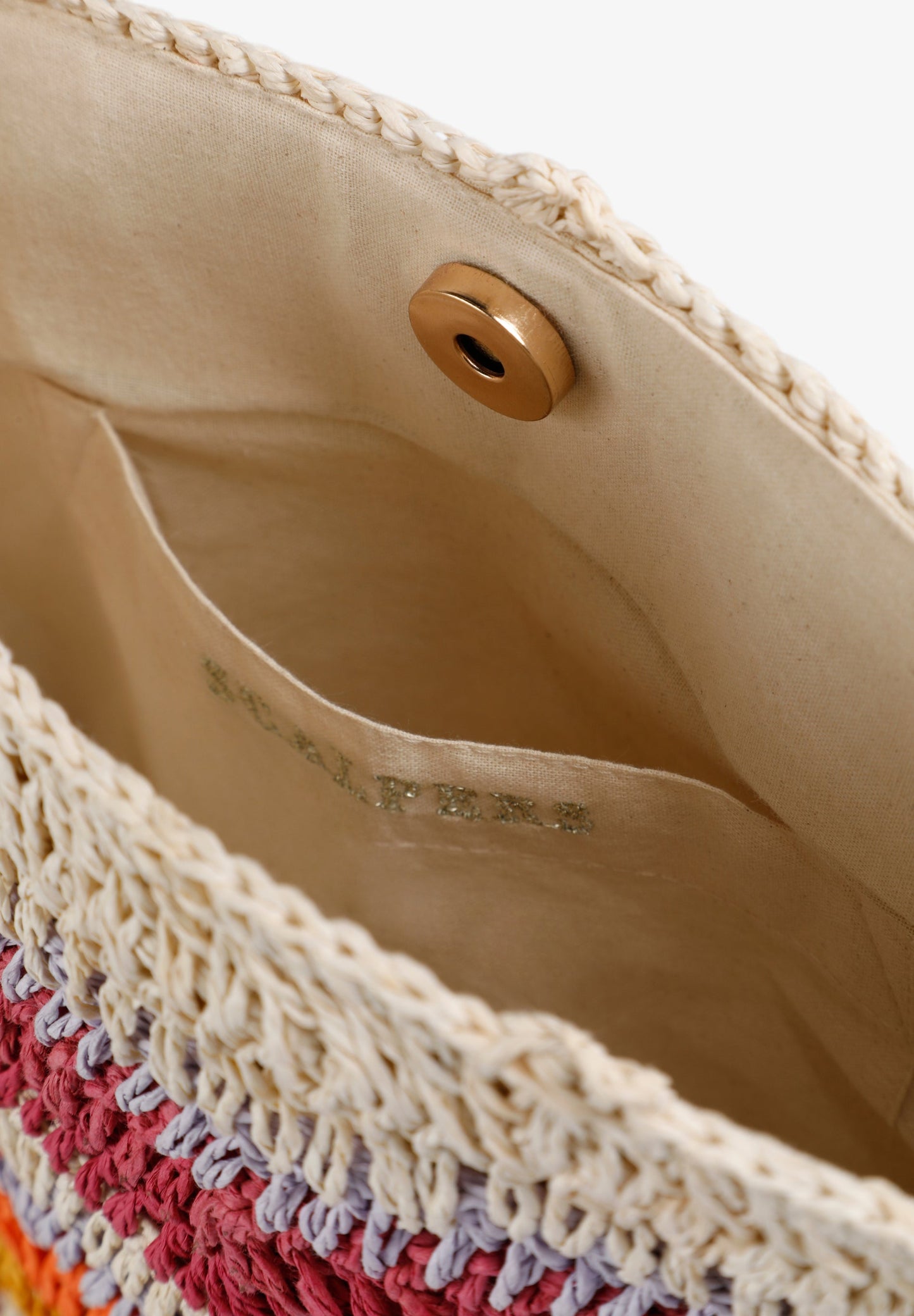 SAC SEAU RAPHIA MULTICOLORE