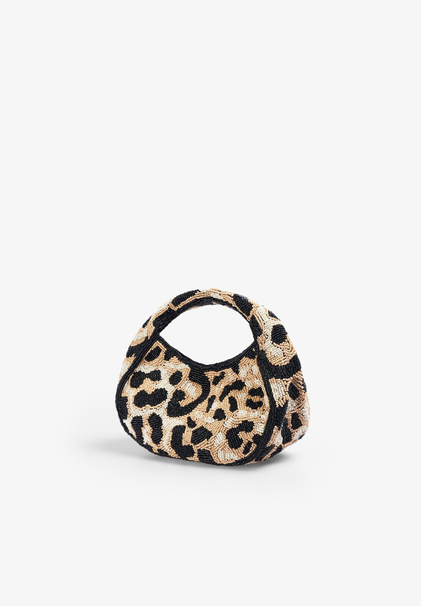 ANIMAL PRINT MINI BAG WITH BEADING