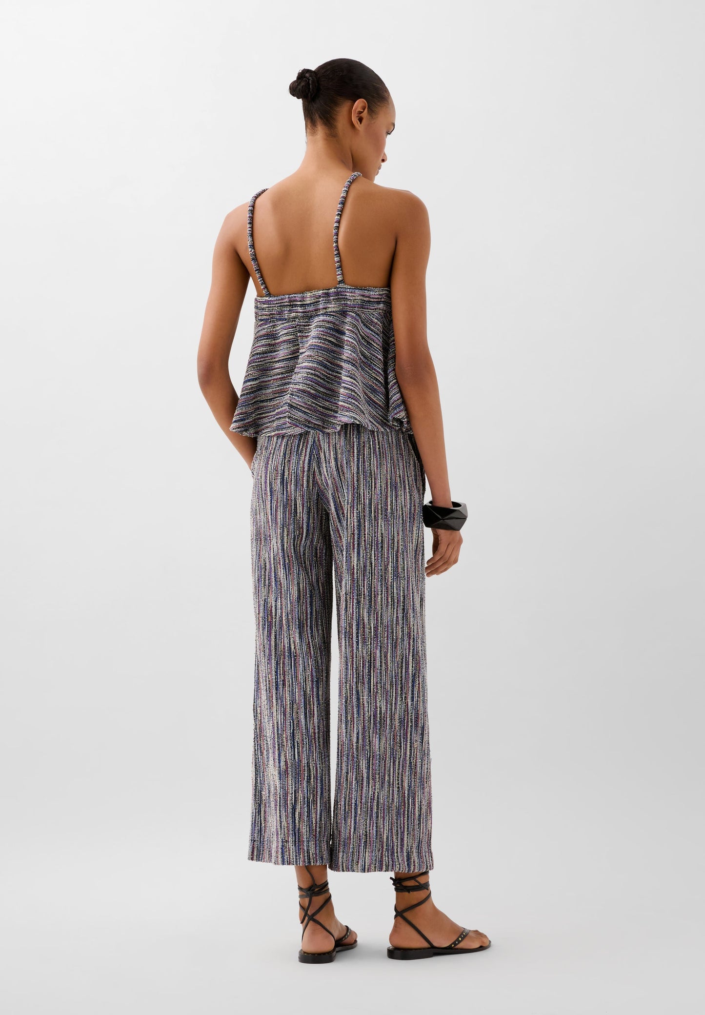 RUSTIC LUREX HALTERNECK TOP