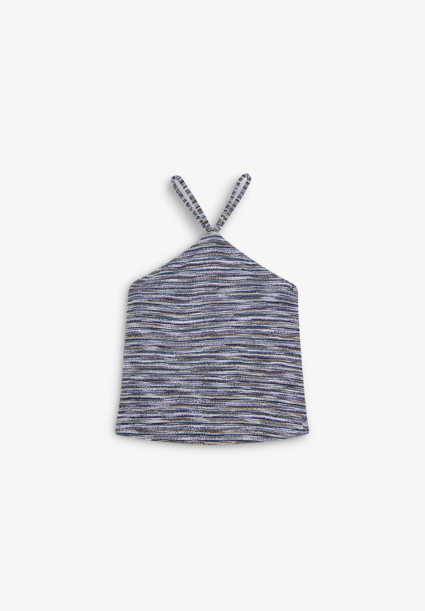 RUSTIC LUREX HALTERNECK TOP