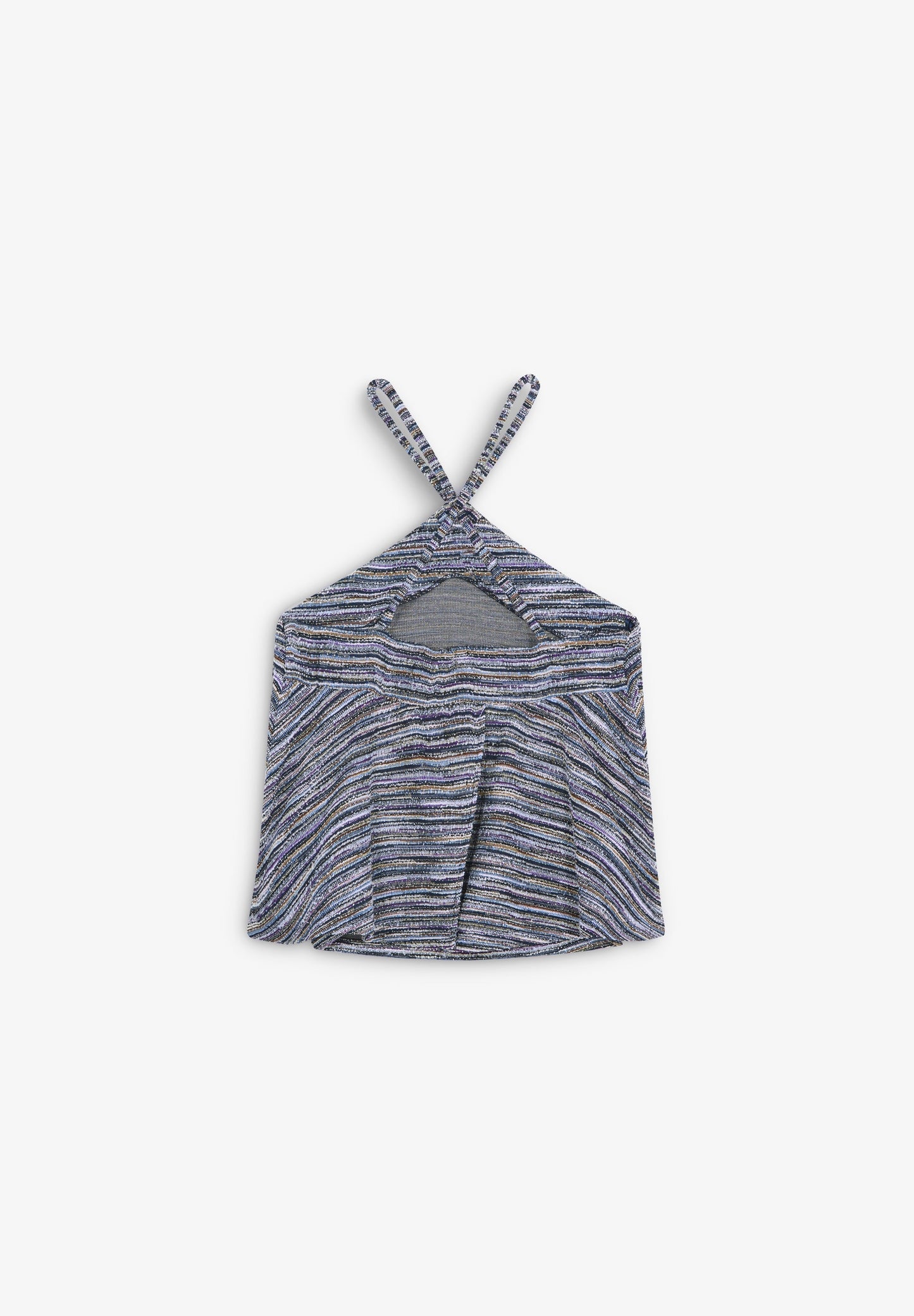 RUSTIC LUREX HALTERNECK TOP