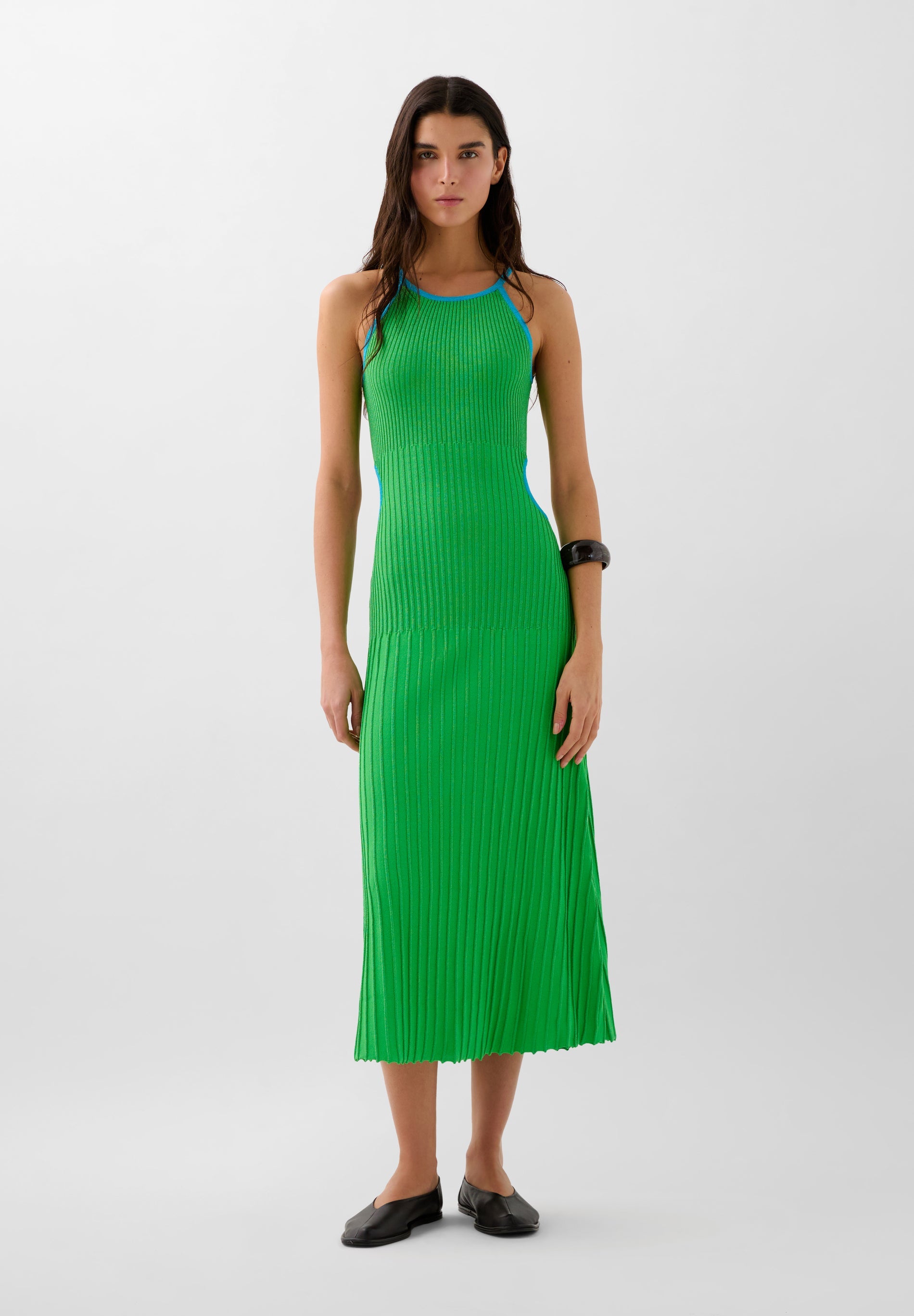 ROBE MAILLE LUREX FENTES