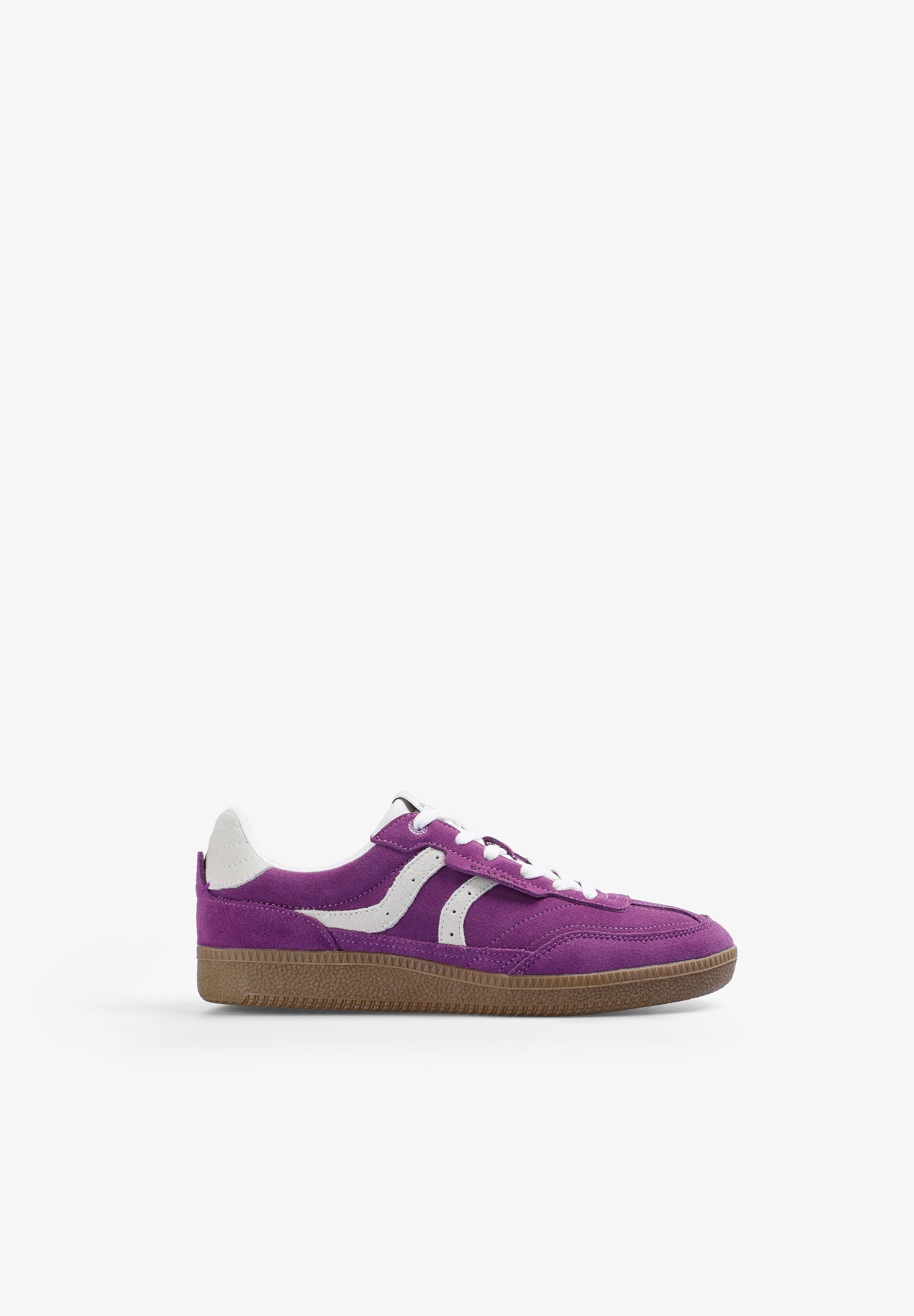 TWO-TONE LEATHER SNEAKERS
