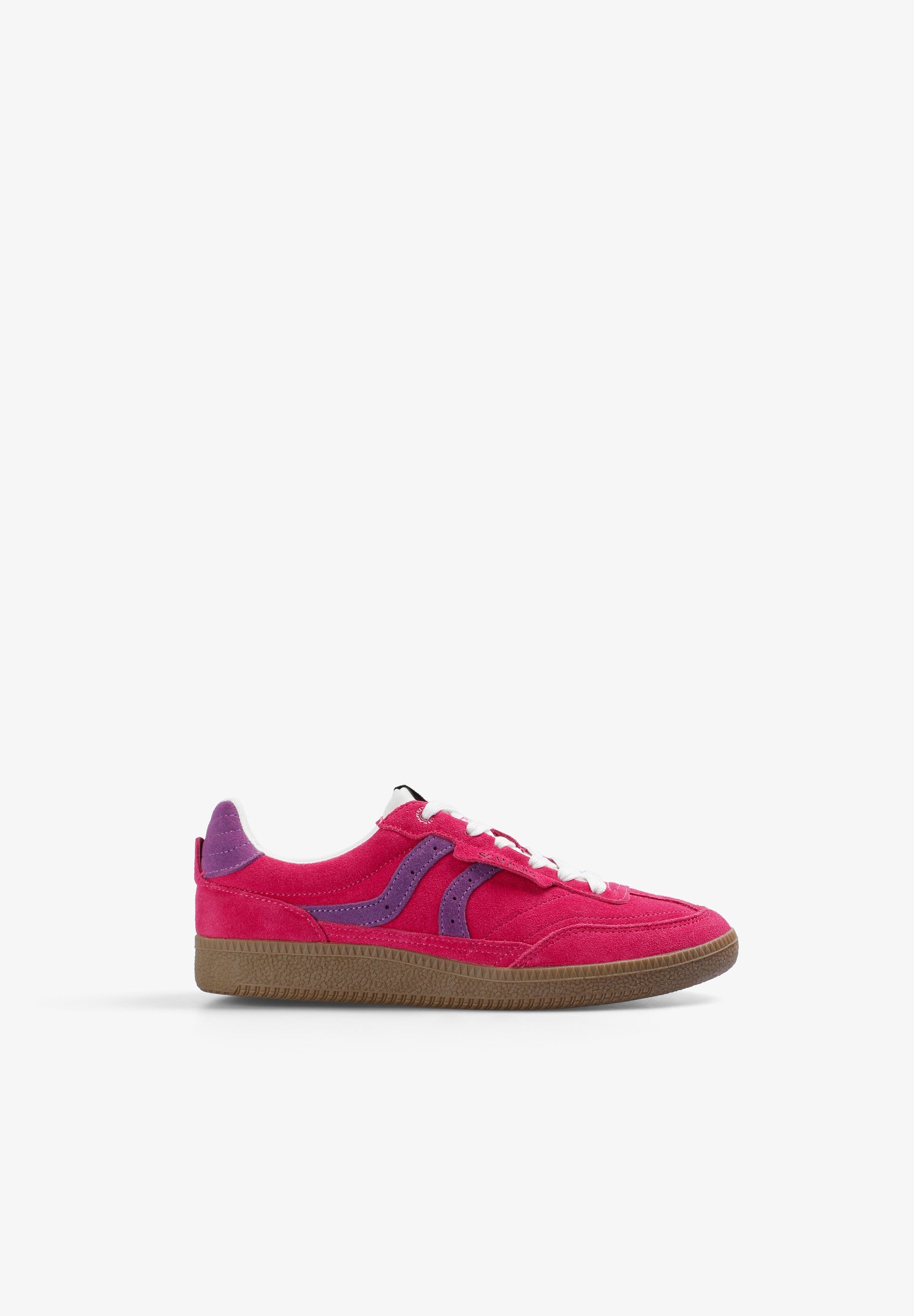 TWEEKLEURIGE LEREN SNEAKERS