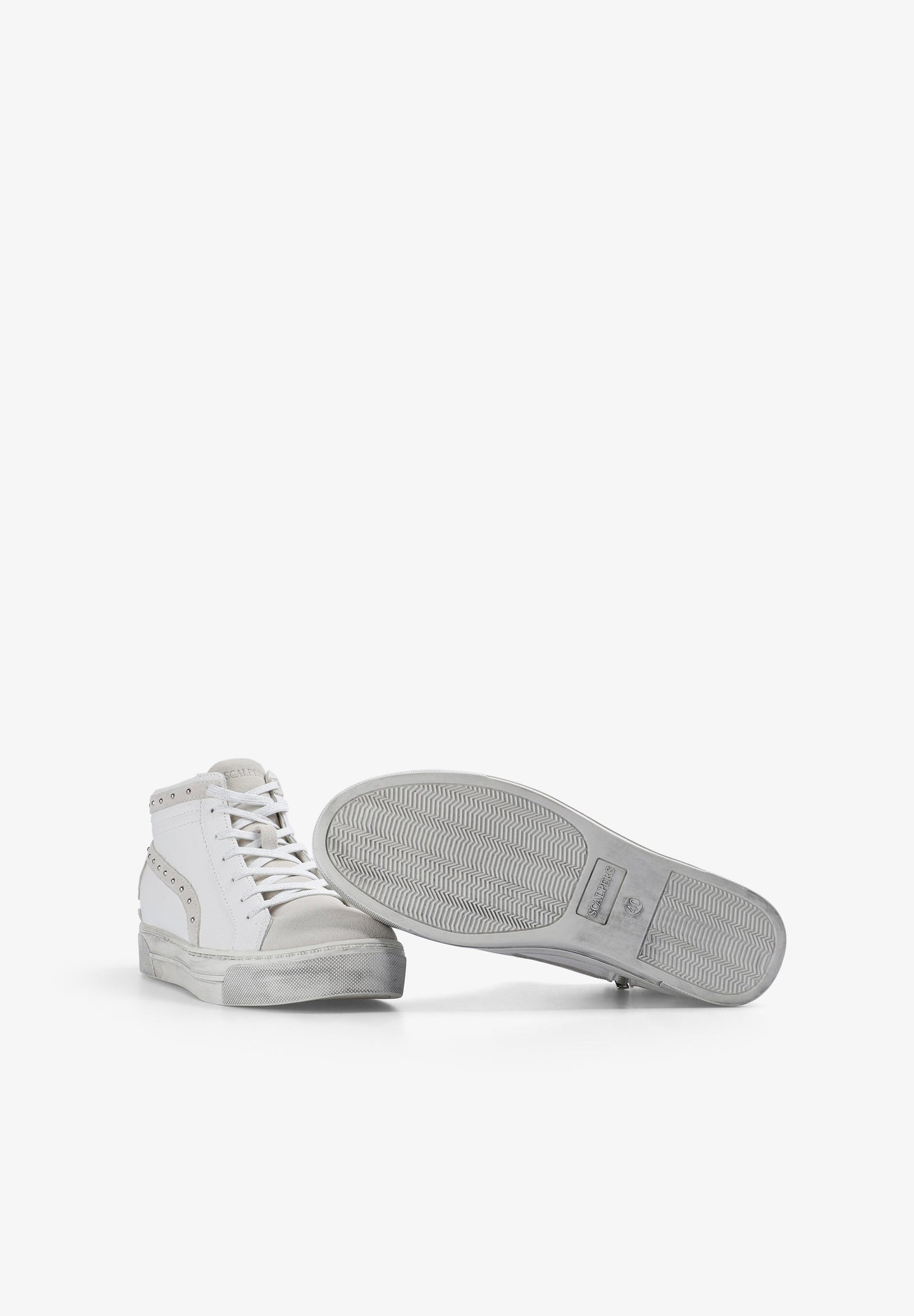 HIGH TOP STUDDED SNEAKERS