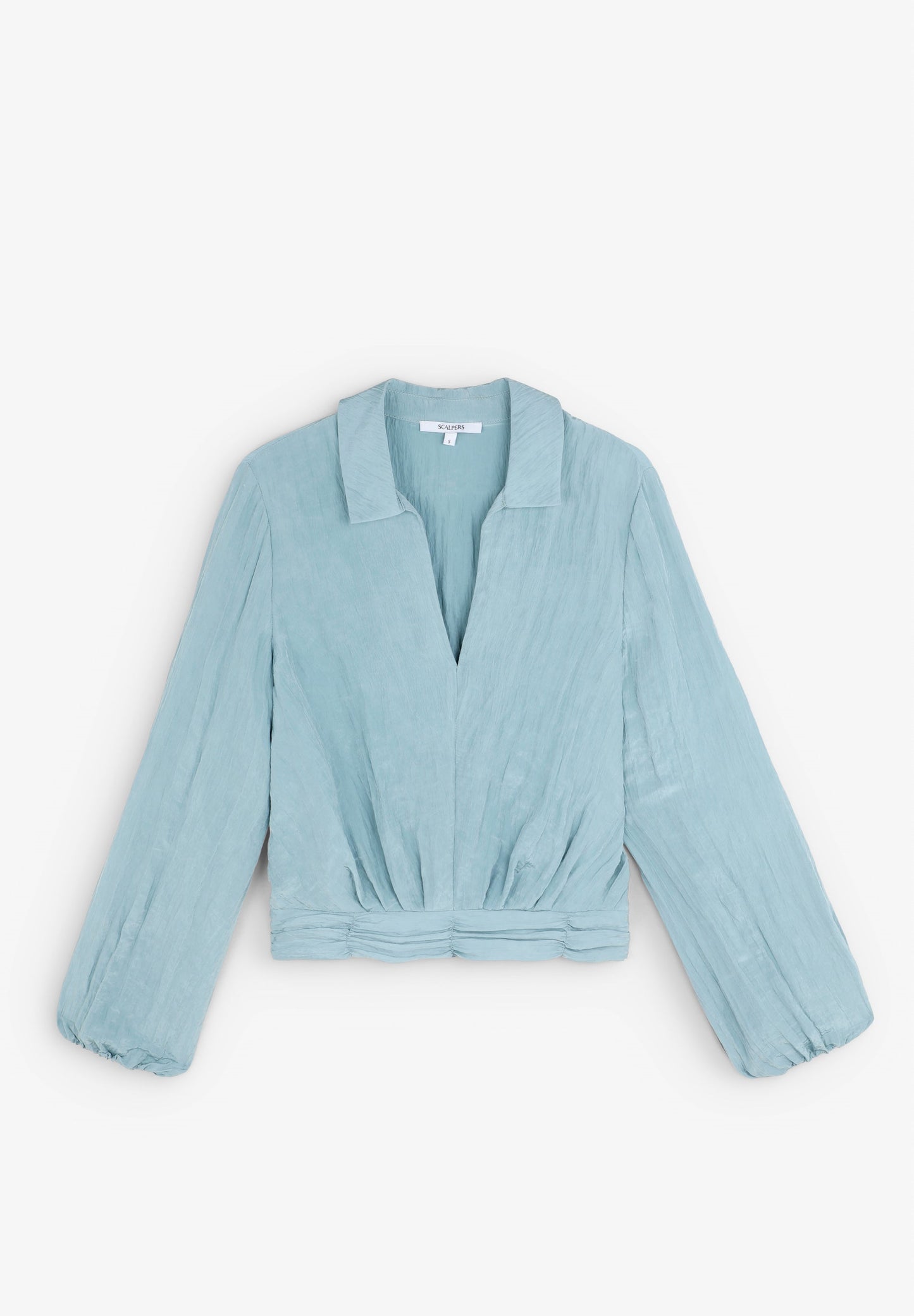 FLOWING TEXTURED BLOUSE