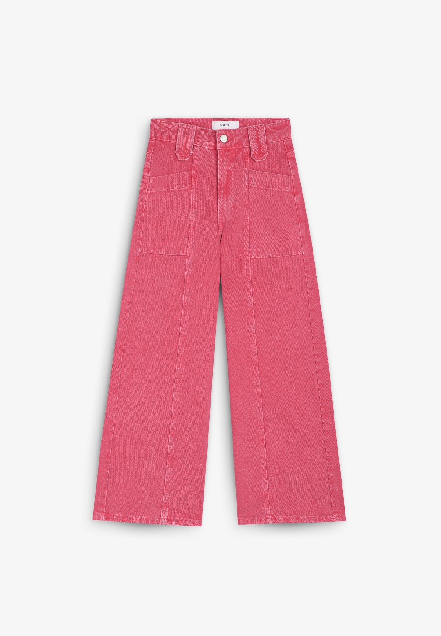 JEANS CULOTTE MET GEWASSEN EFFECT