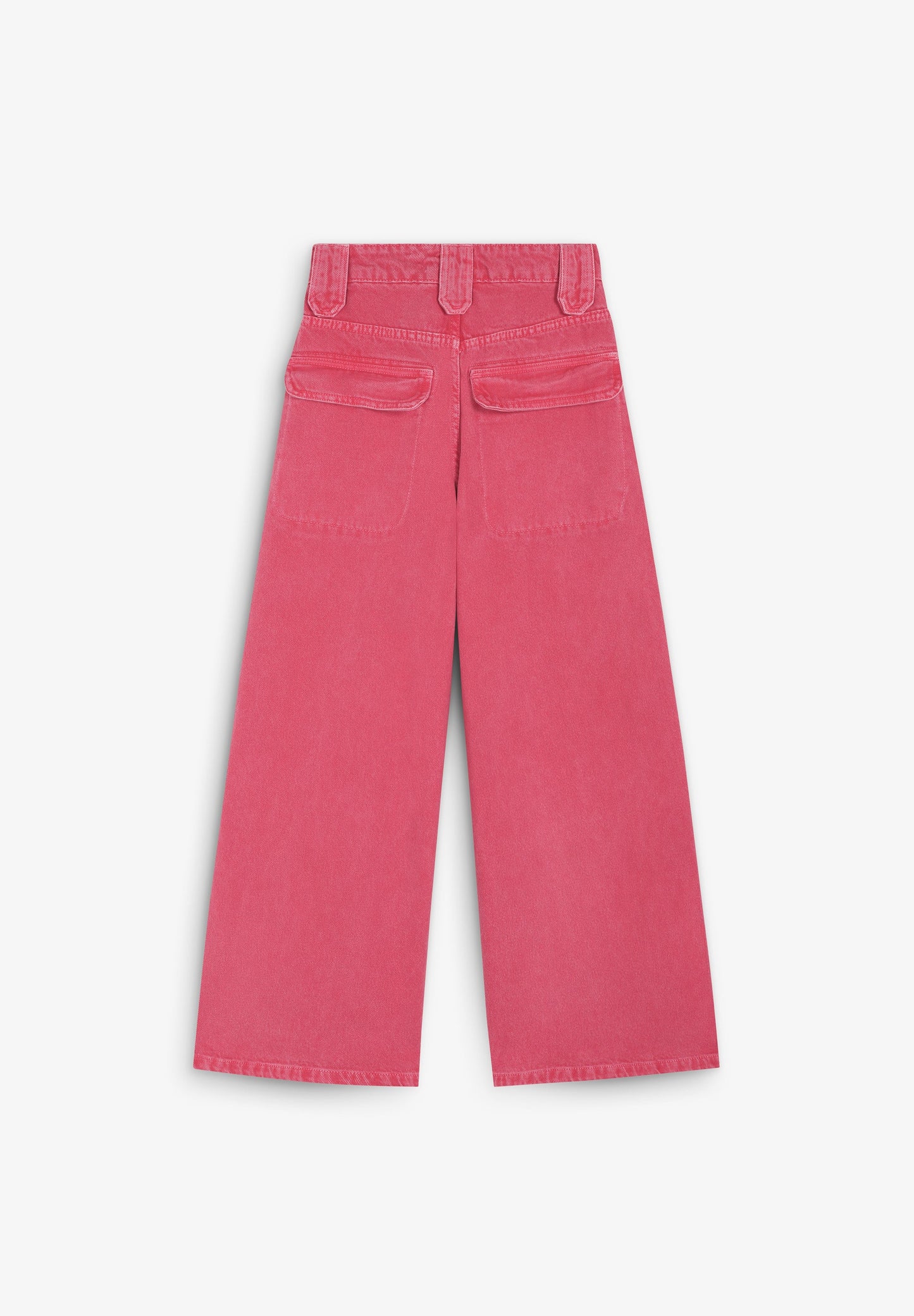 JEANS CULOTTE MET GEWASSEN EFFECT