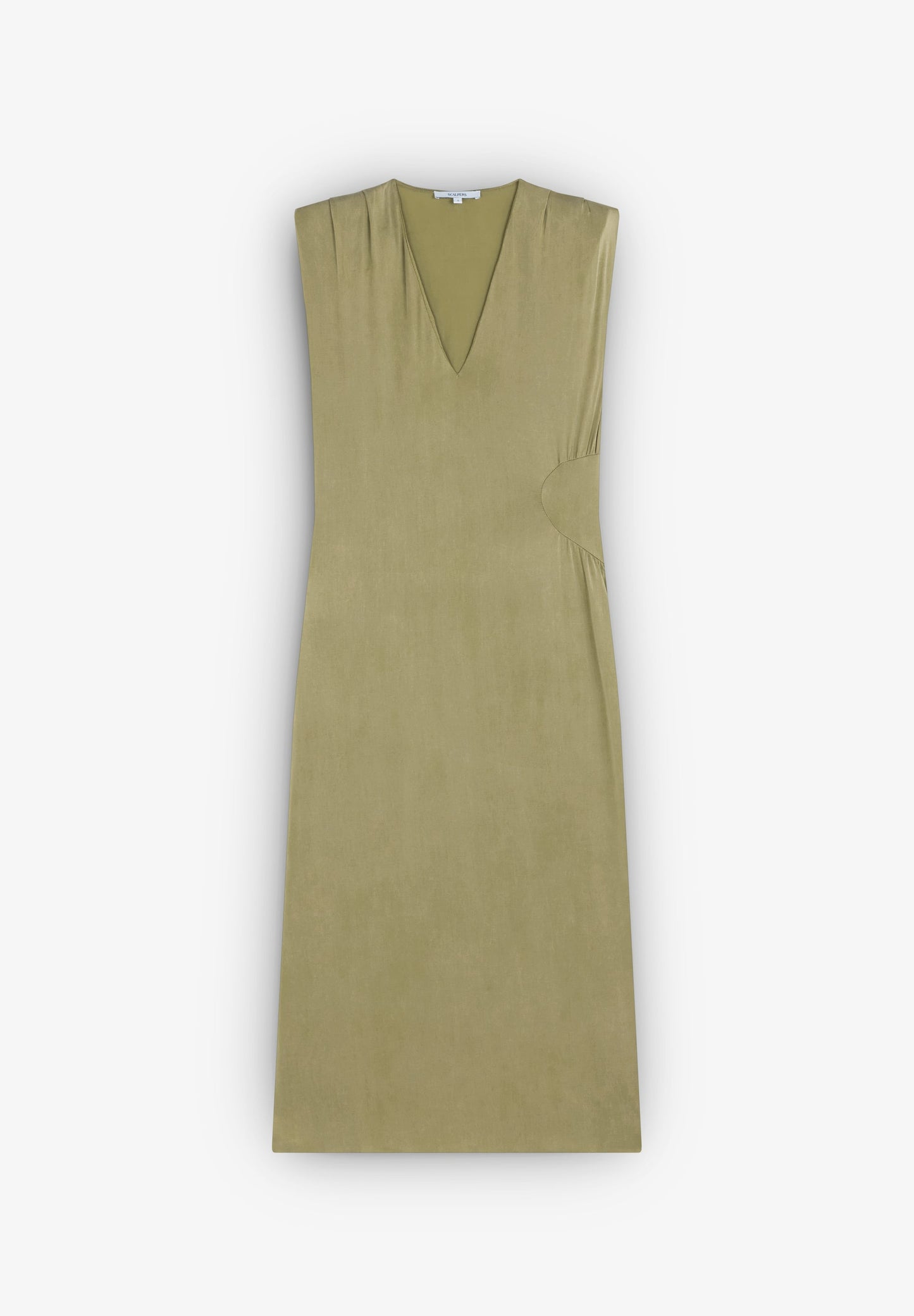 CUPRO DRESS WITH WAIST DETAIL