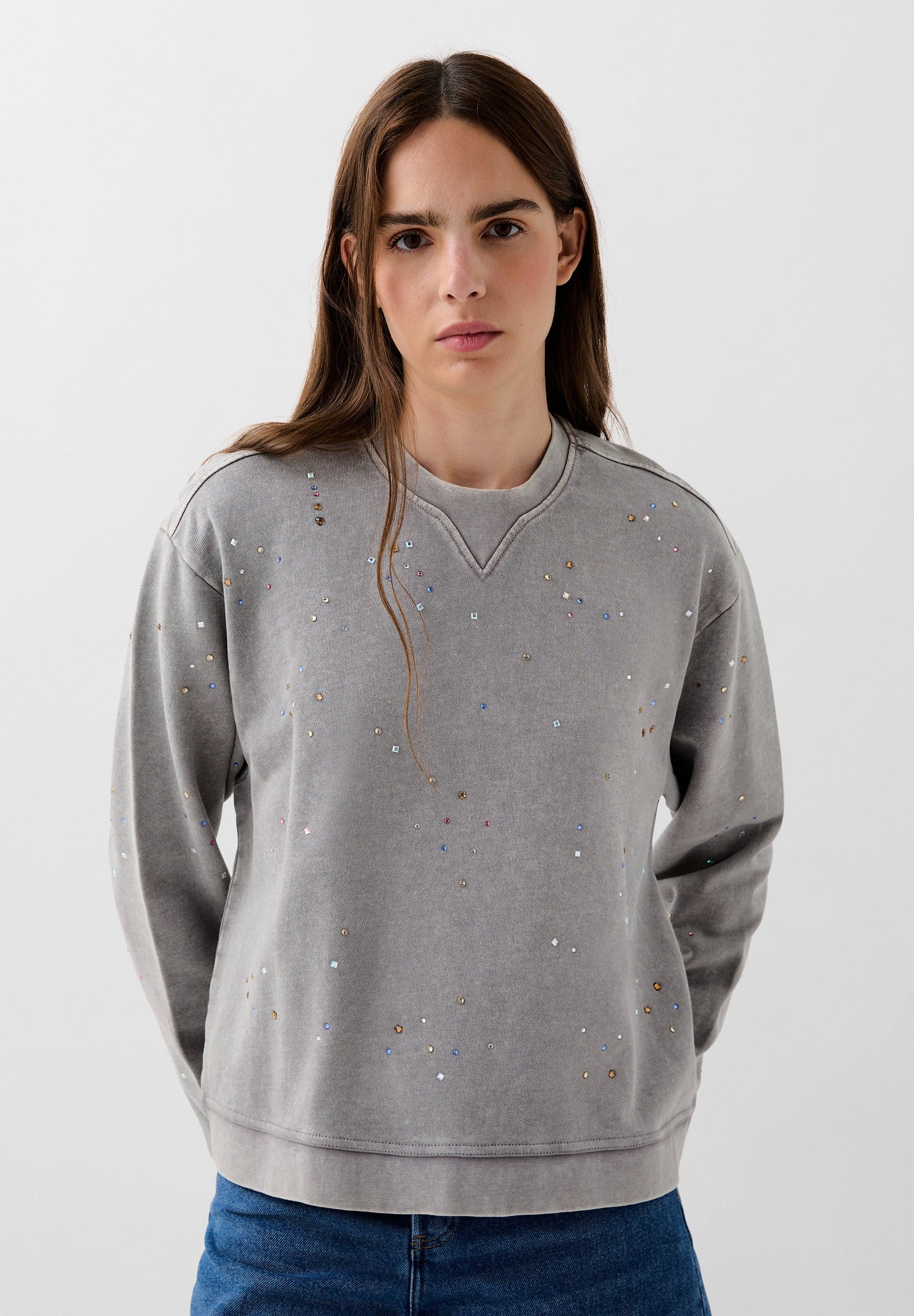 SCMULTISTUDS AOP SWEATER