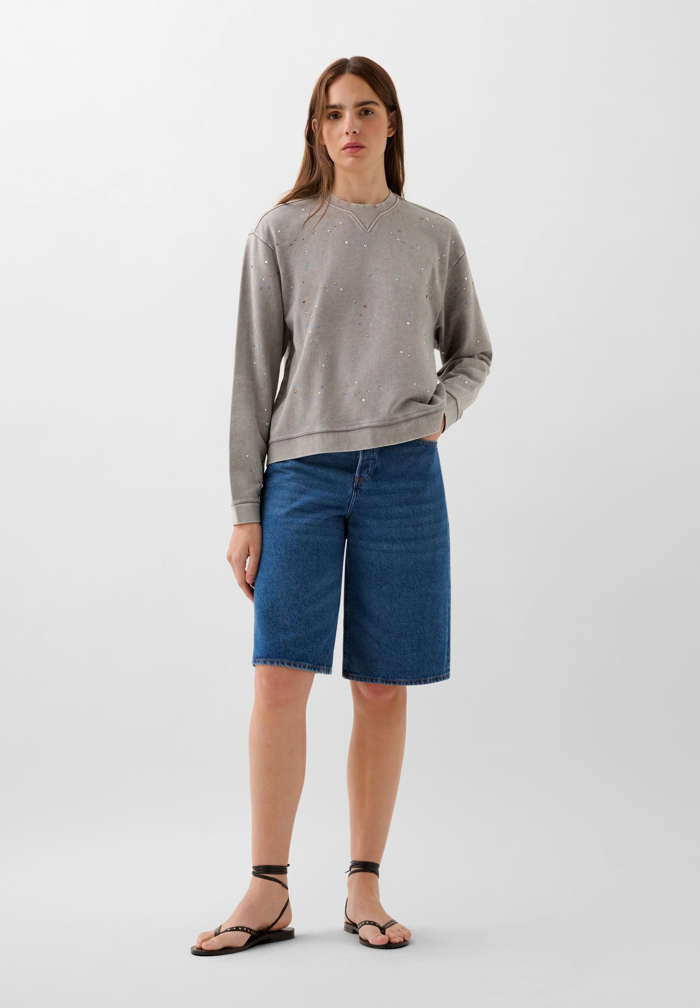 SCMULTISTUDS AOP SWEATER