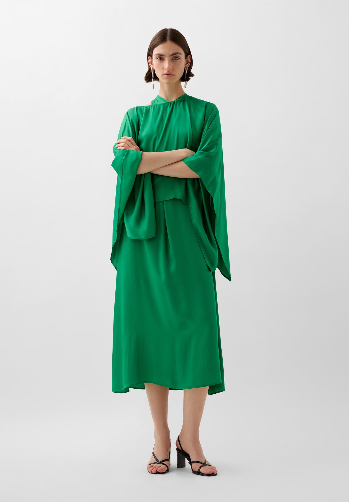 HALTERNECK MIDI DRESS