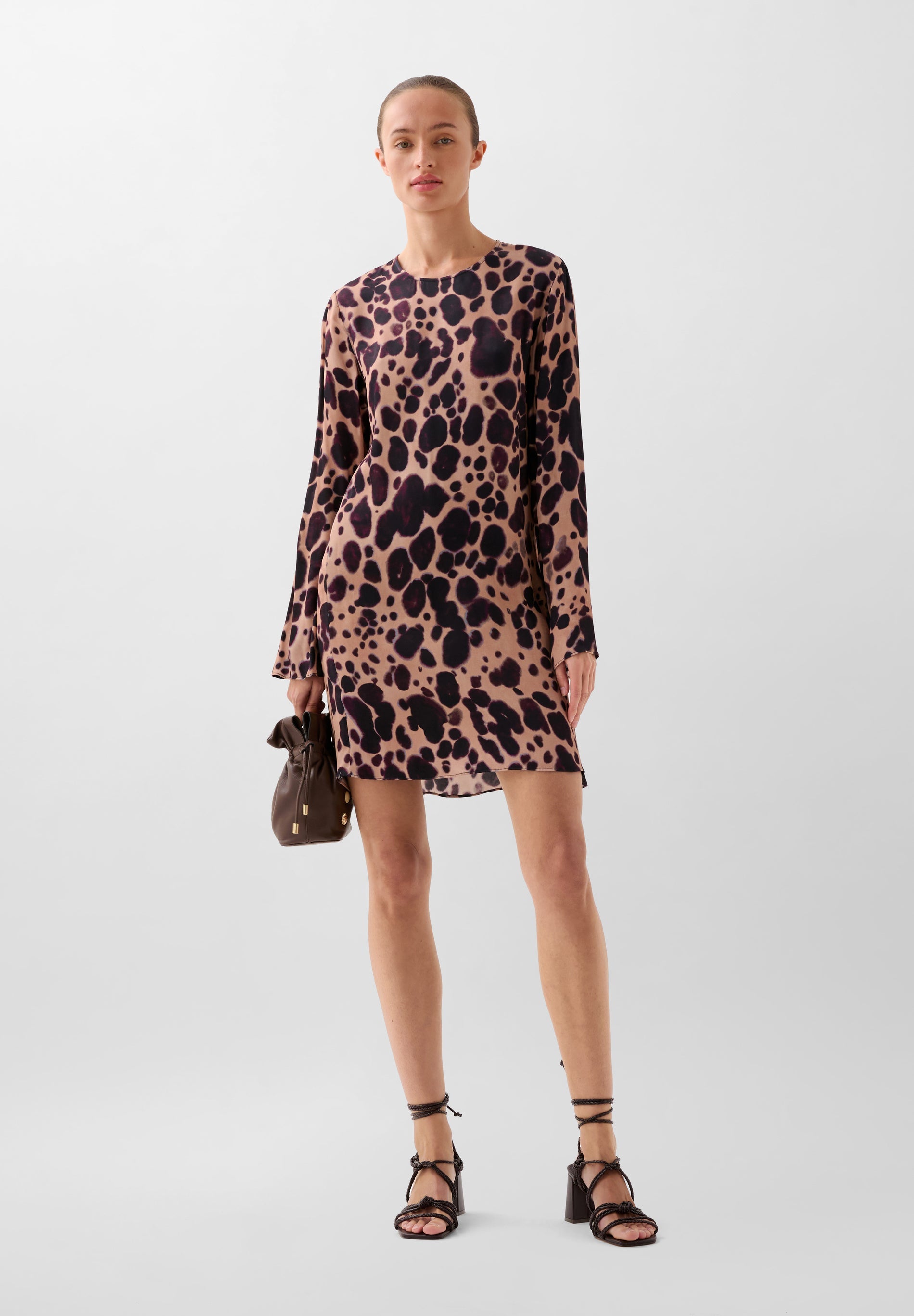 ANIMAL PRINT MINI DRESS